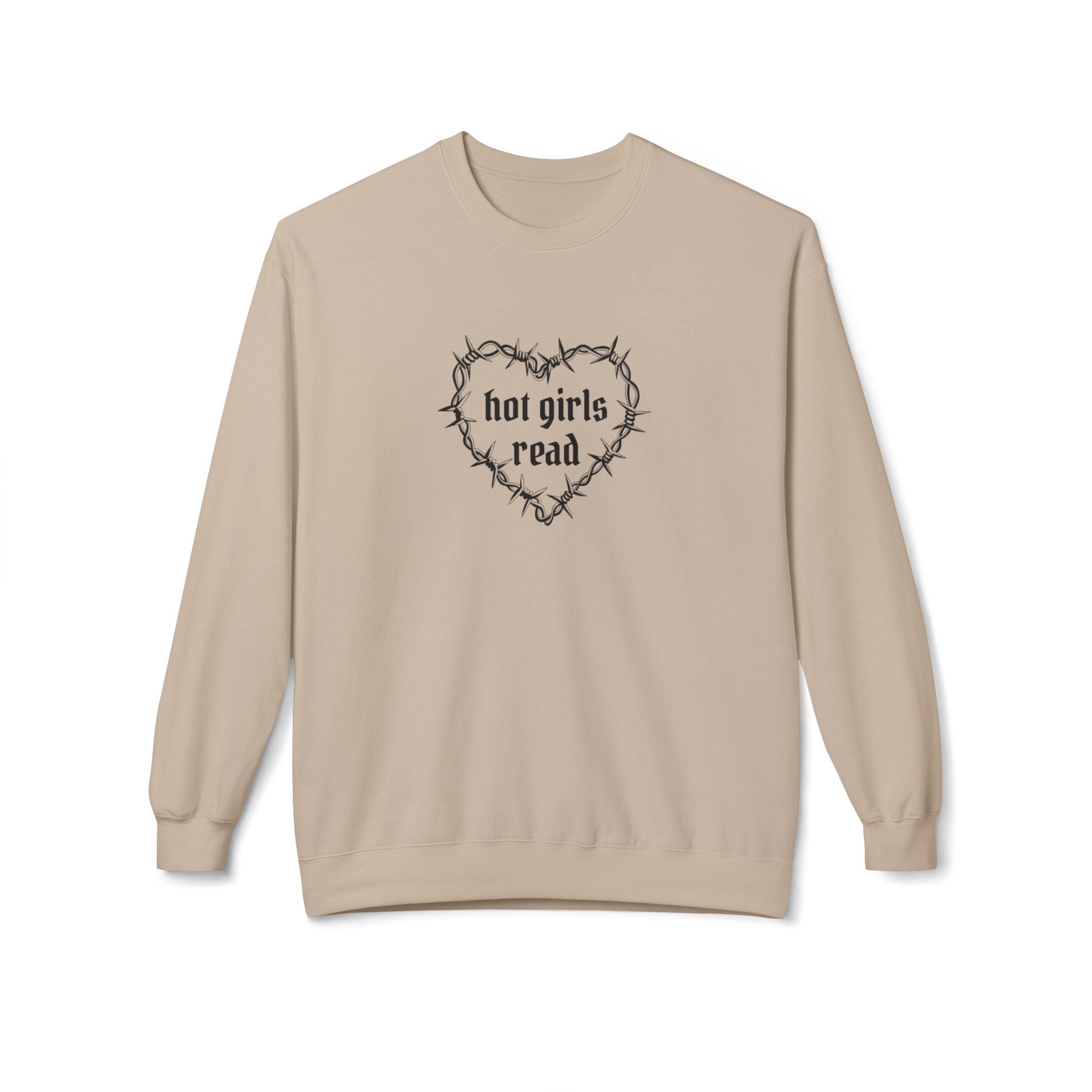Hot Girls Read Crewneck Sweatshirt