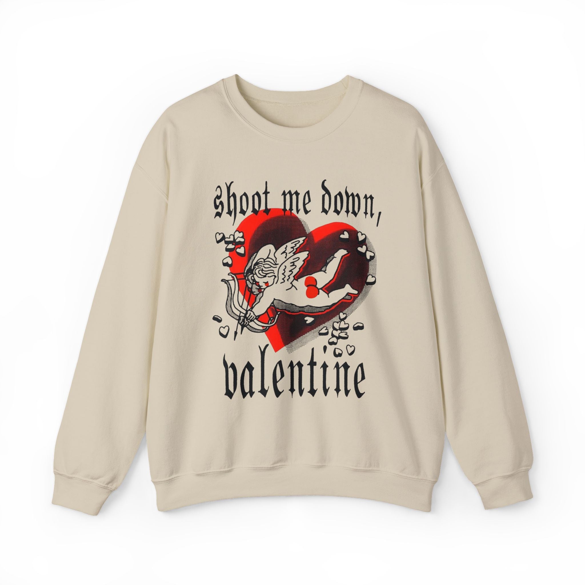 Edgy Gothic Valentine Crewneck