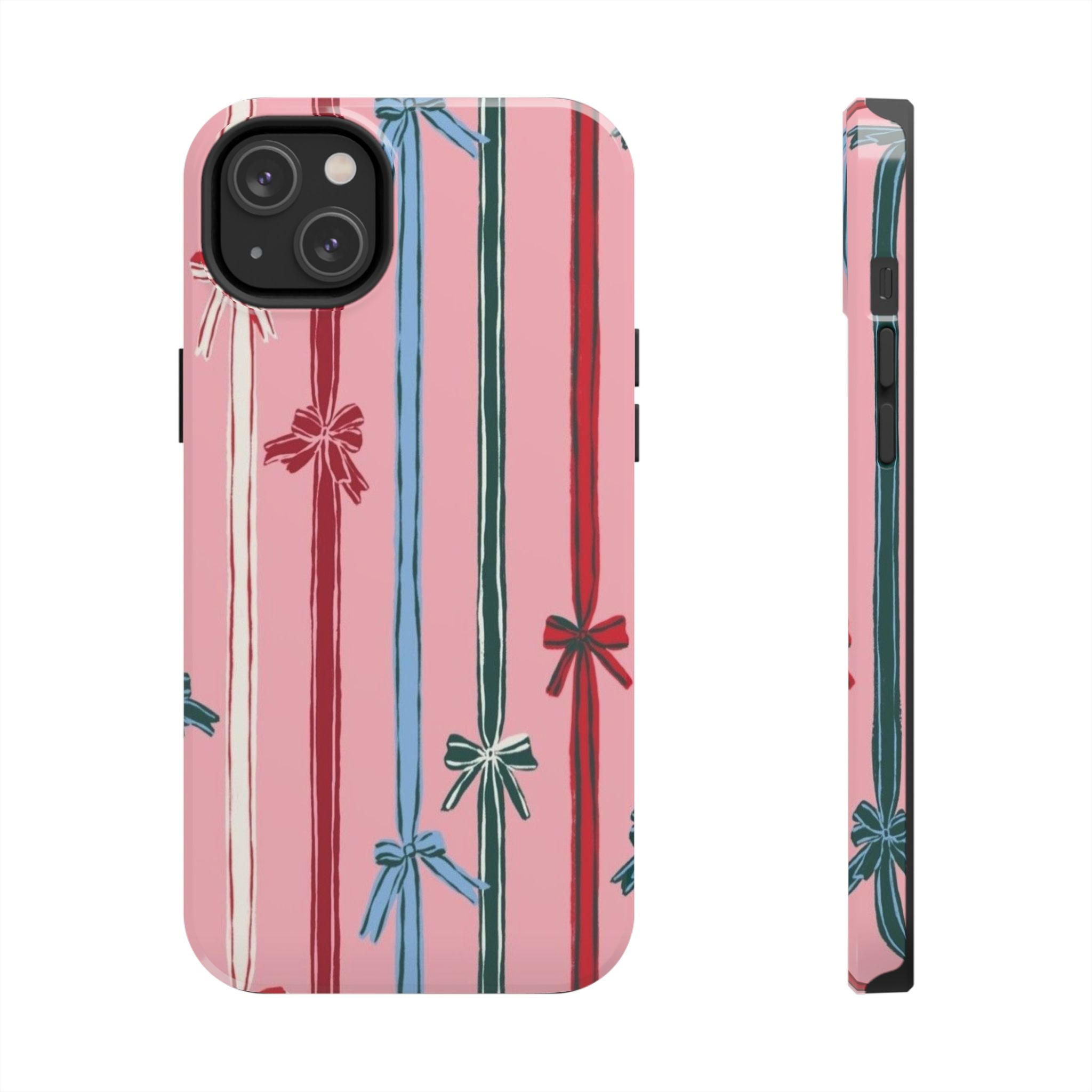 Holiday Bow Pattern Tough Phone Case
