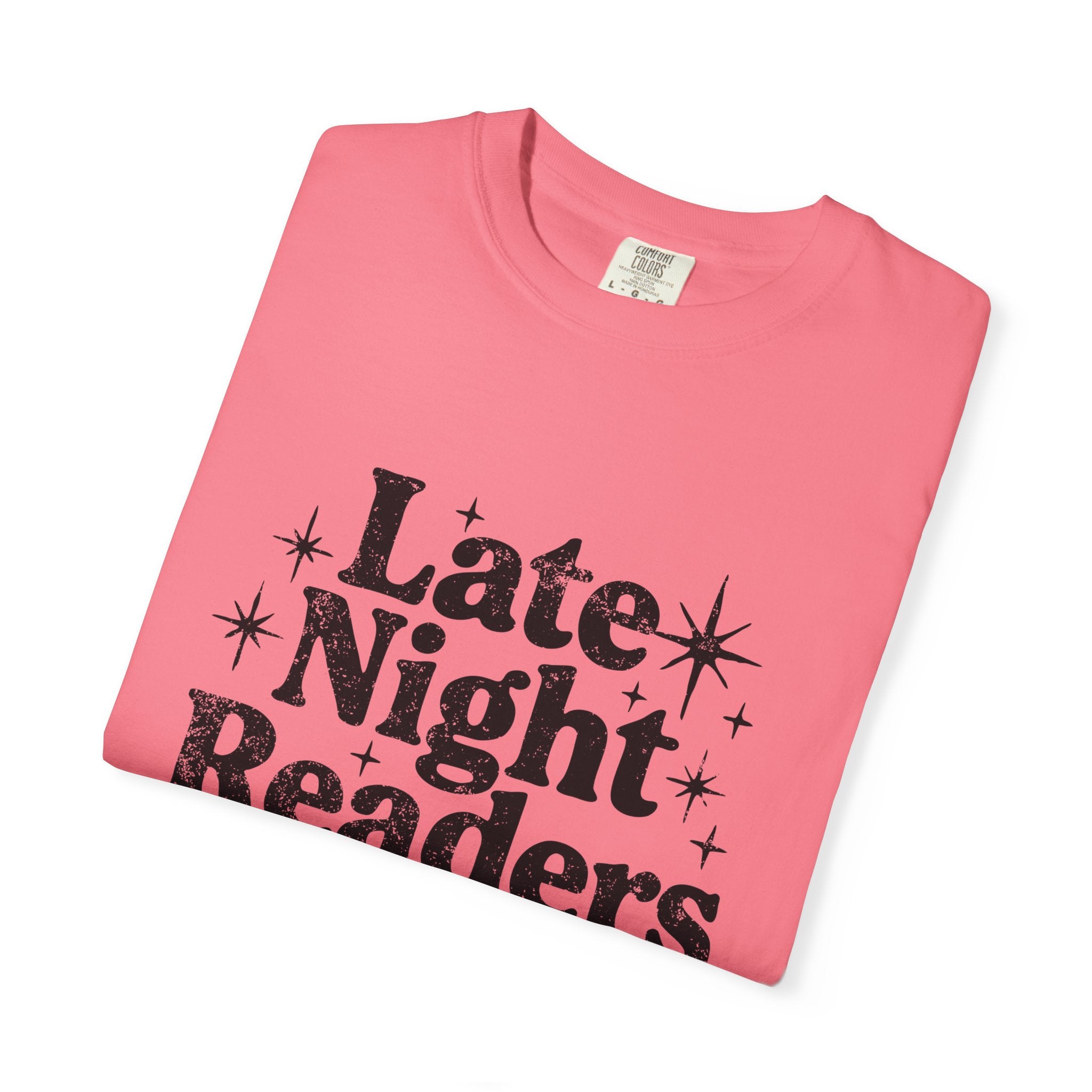 Late Night Readers Club Unisex T-Shirt | Cozy Book Lover's Tee for Night Owls, Perfect Gift for Readers & Bookworms