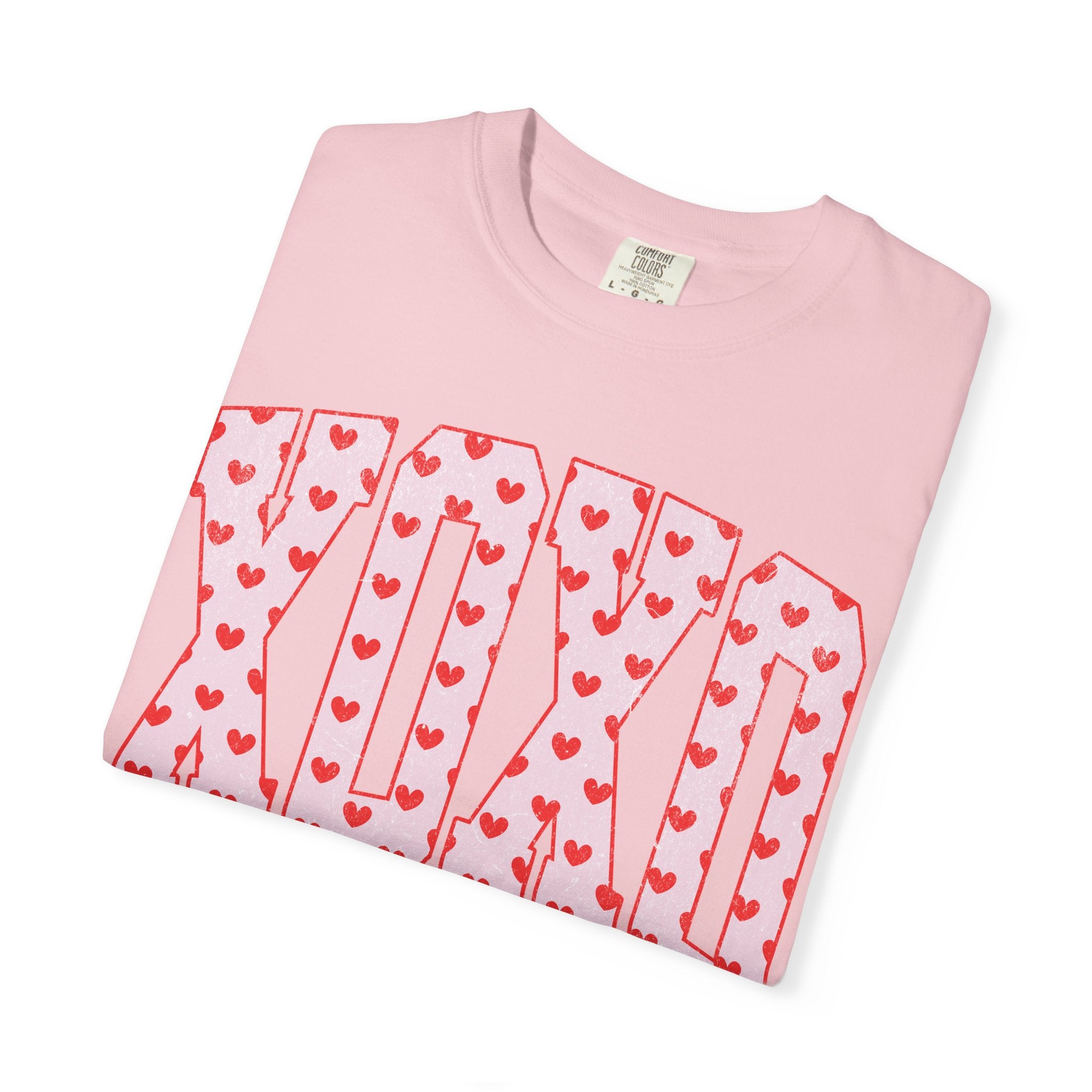 XOXO Heart Pattern T‑Shirt