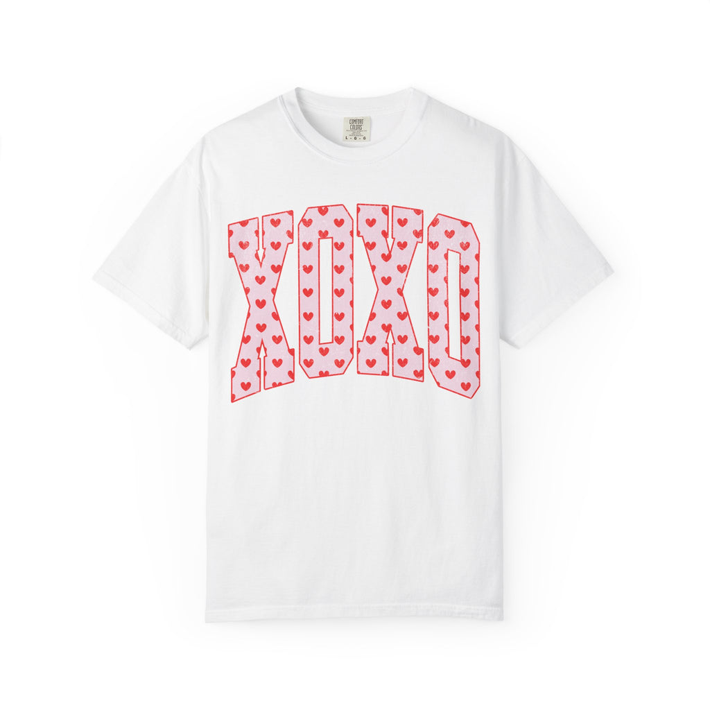 XOXO Heart Pattern T‑Shirt