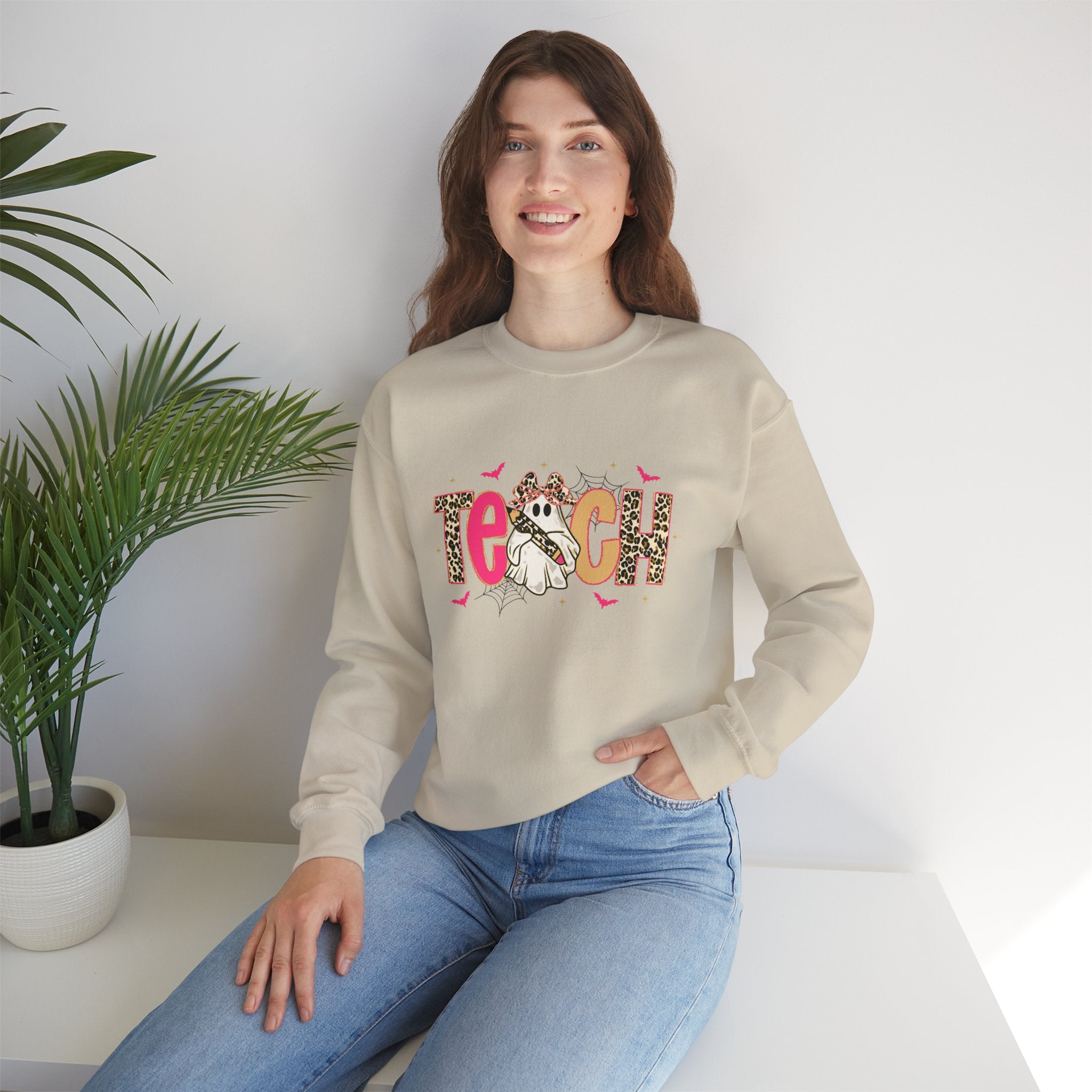 Teacher Halloween Ghost Sweatshirt