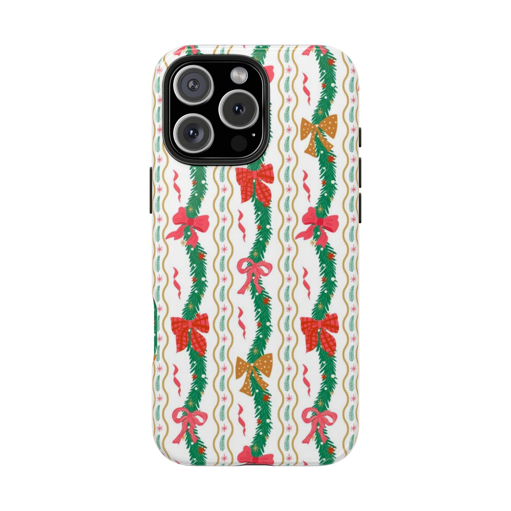 Festive Holiday Phone Cases with Cheerful Bows