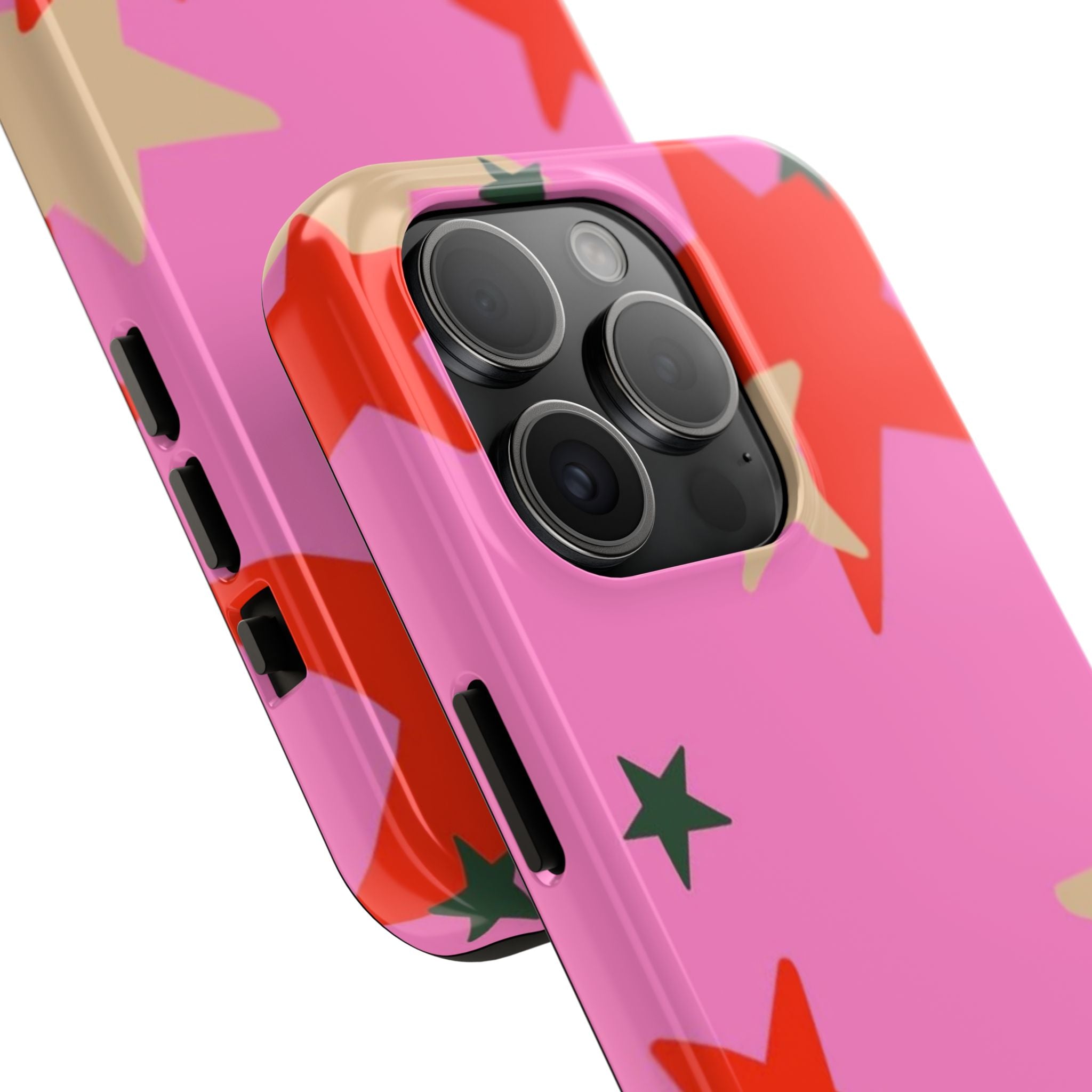 Pink Star Pattern Tough Phone Case