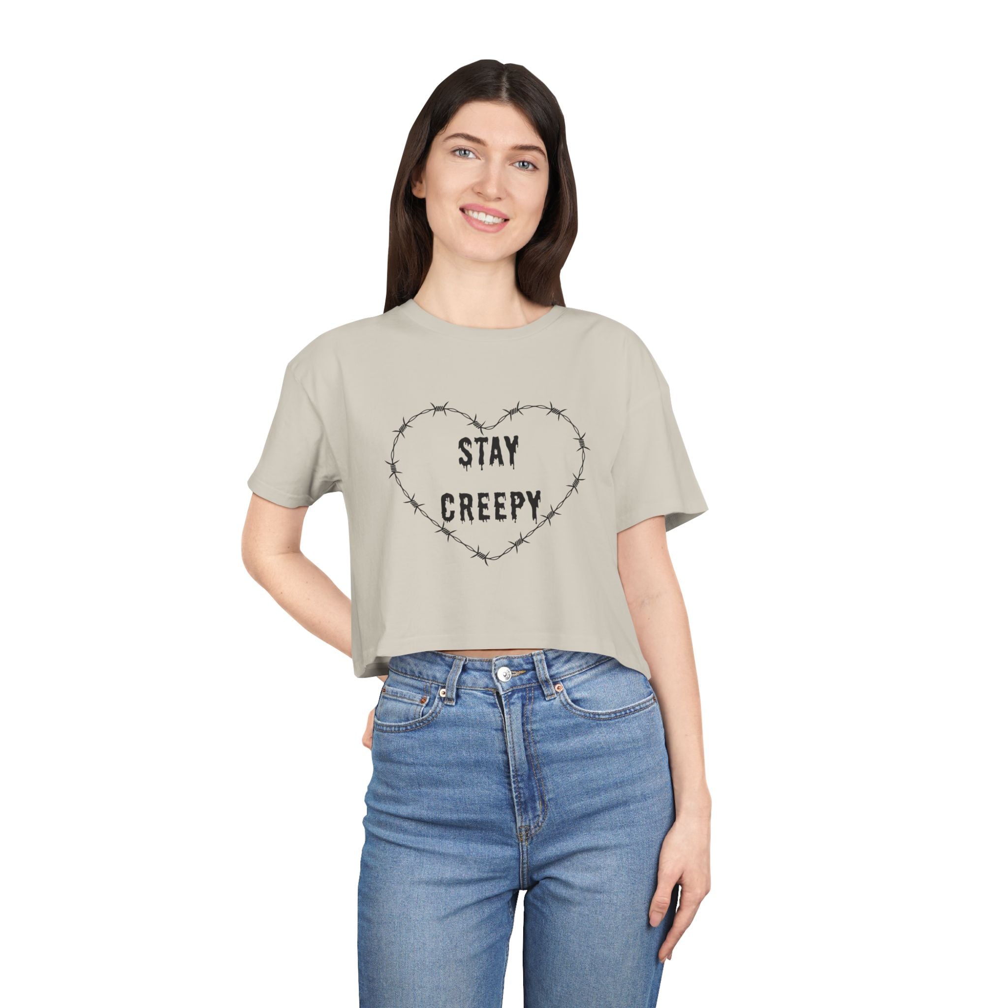 Stay Creepy Women's Crop Tee