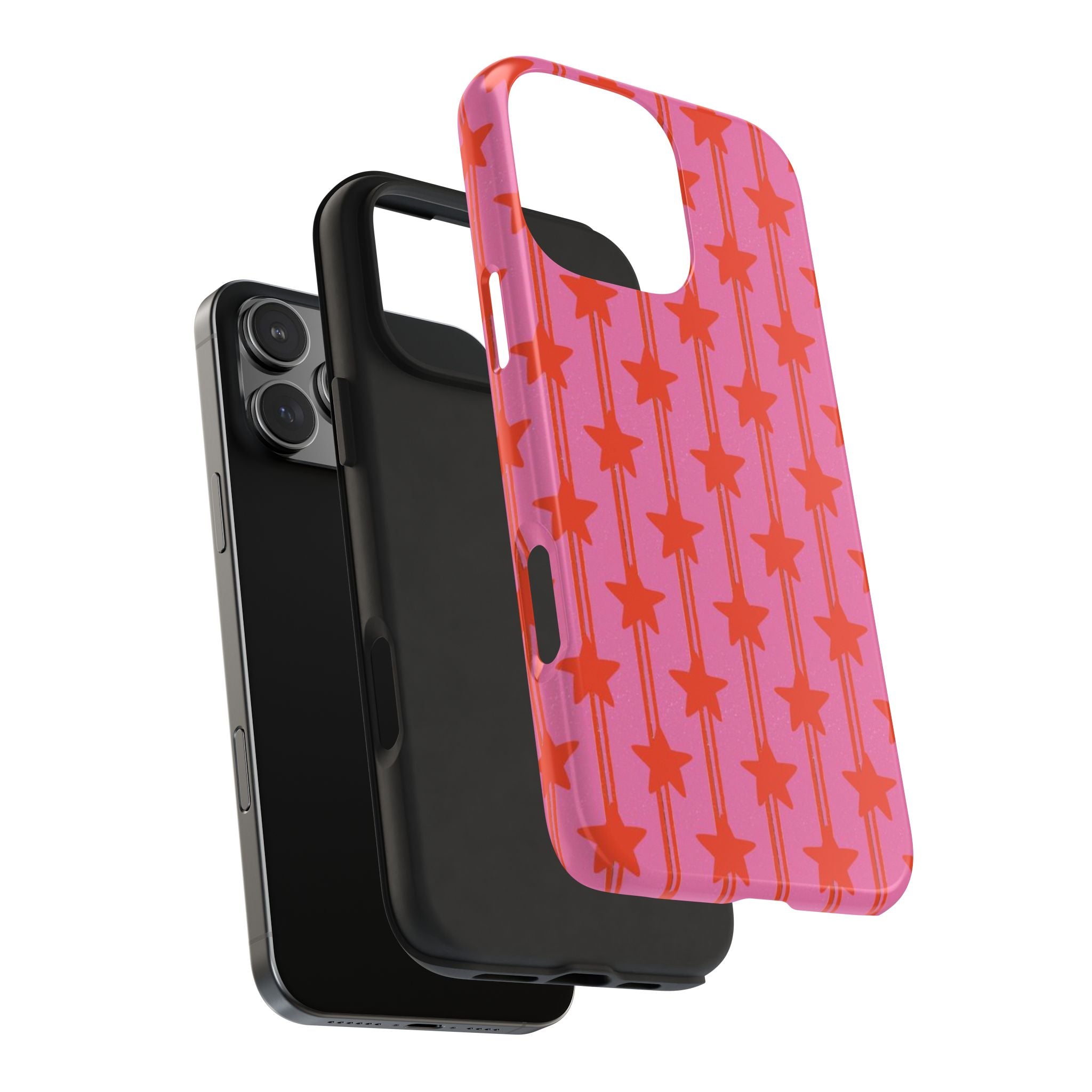 Pink Star Stripe Tough Phone Case