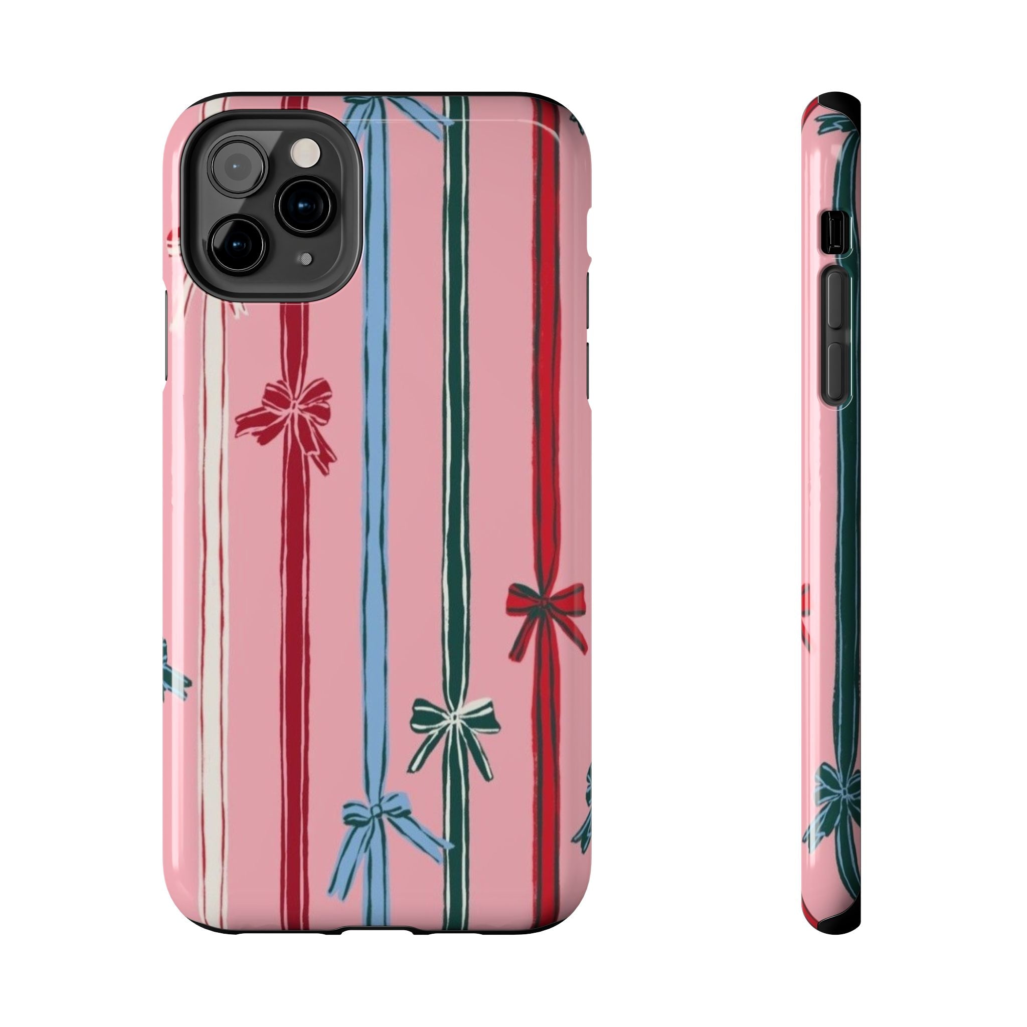 Holiday Bow Pattern Tough Phone Case
