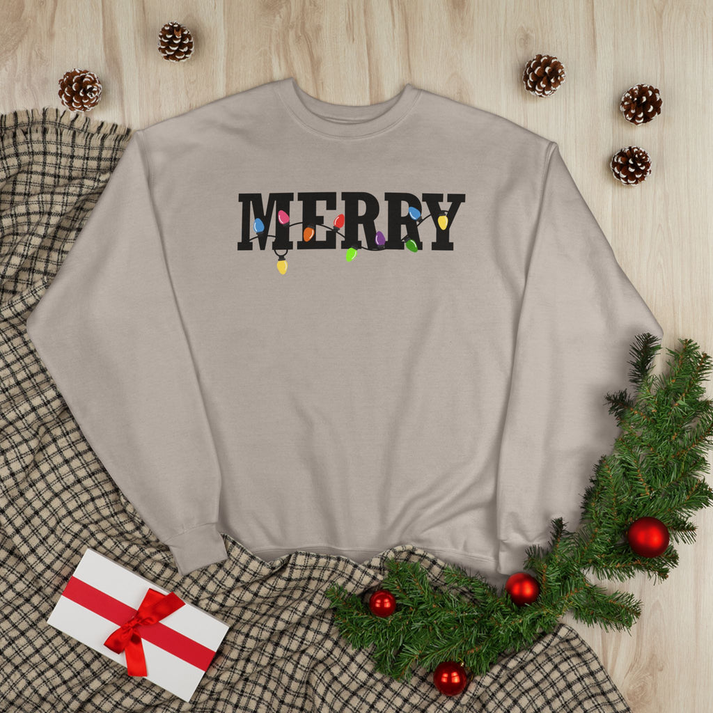 Merry Lights EcoSmart Crewneck Sweatshirt