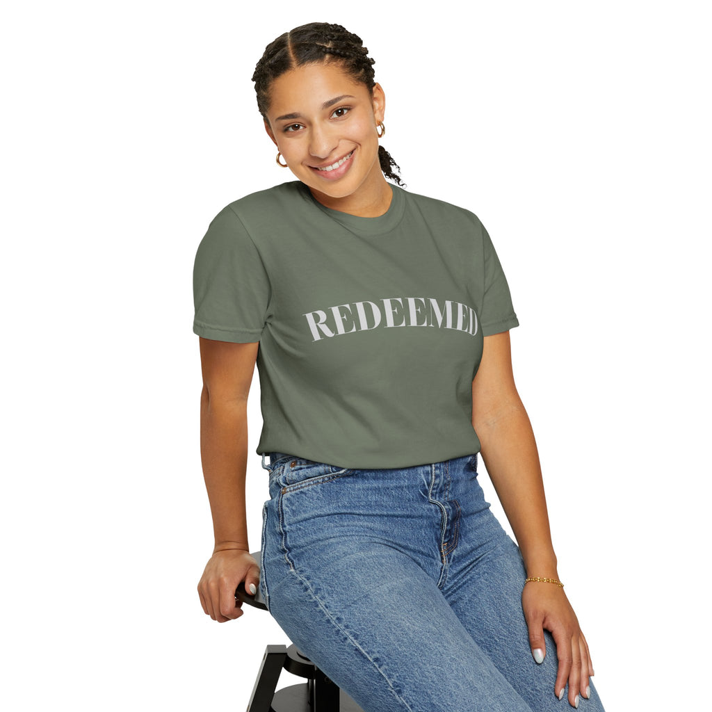 Redeemed Garment-Dyed T-Shirt, Christian Apparel