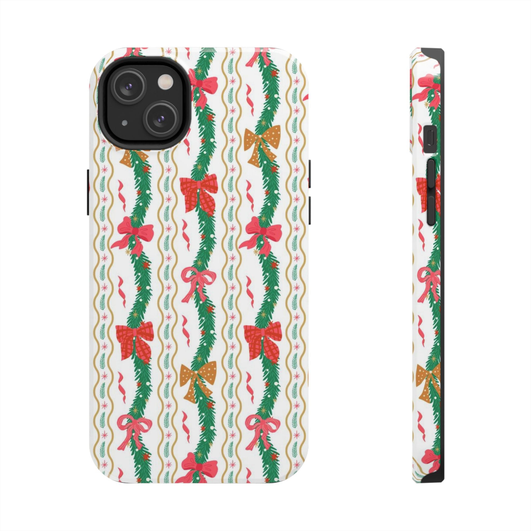Festive Holiday Phone Cases with Cheerful Bows
