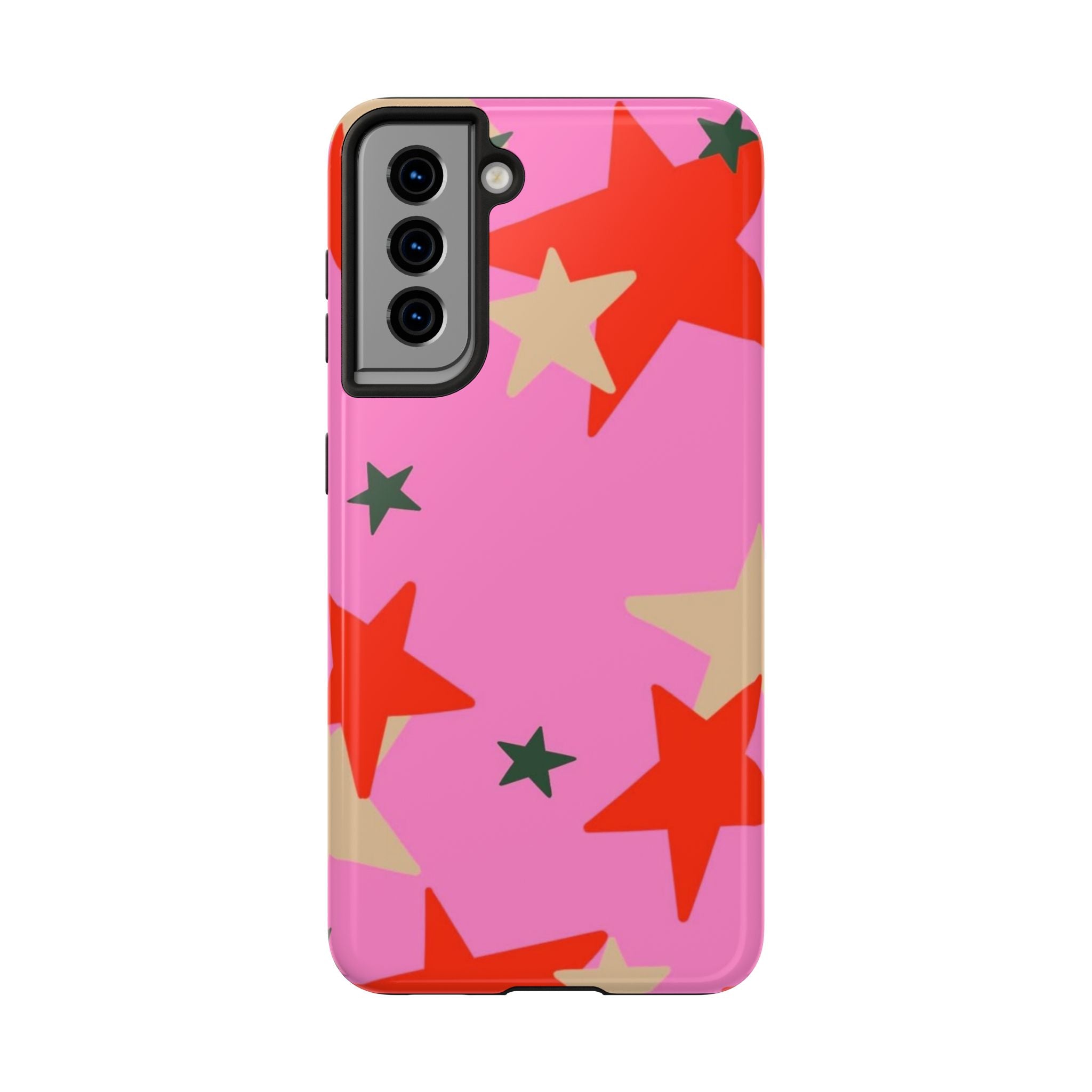 Pink Star Pattern Tough Phone Case