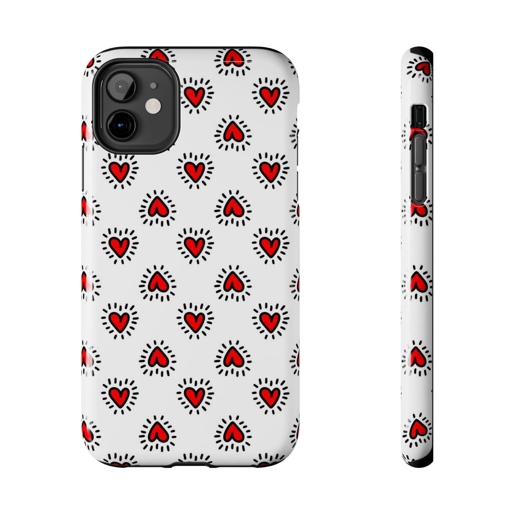 Heart Doodle Tough Phone Case