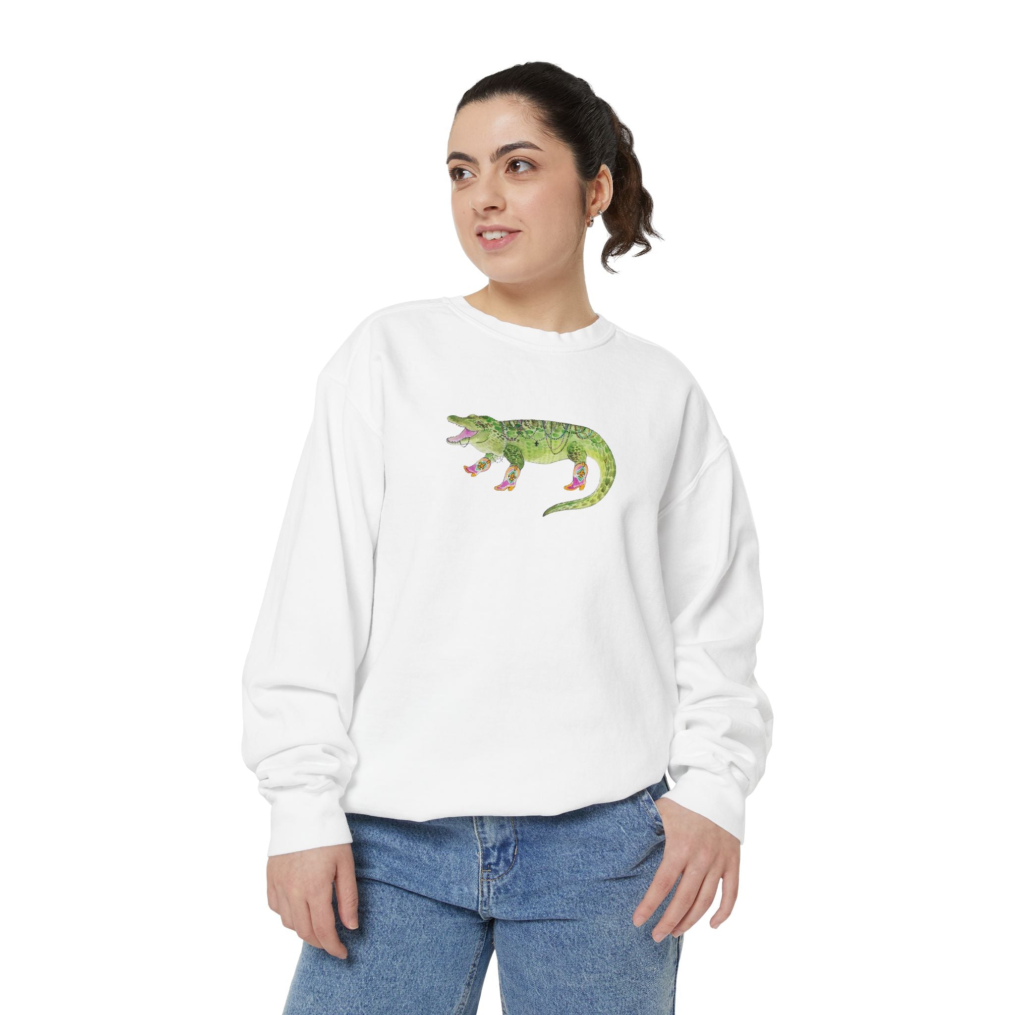 Bead Alligator Graphic Sweatshirt