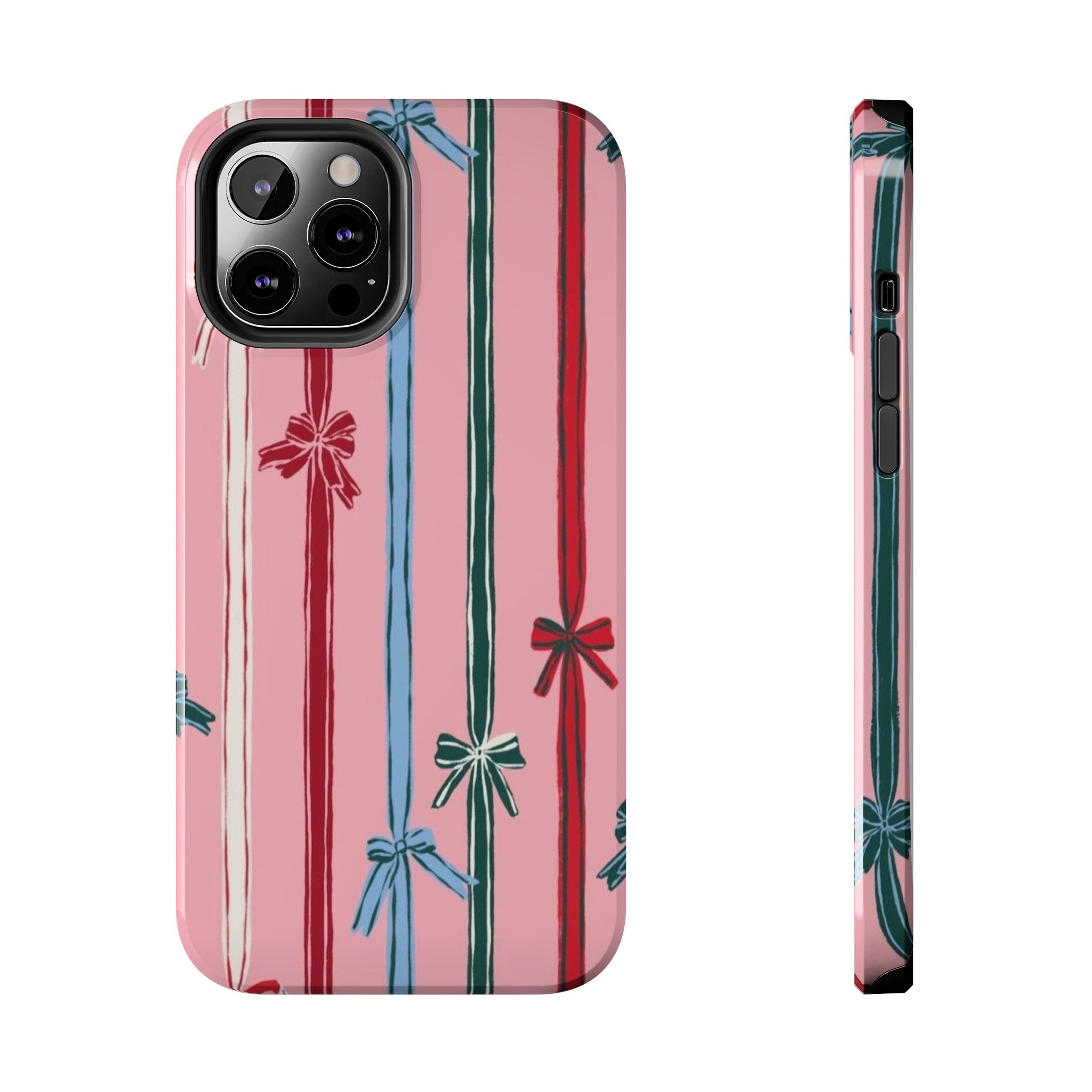 Holiday Bow Pattern Tough Phone Case