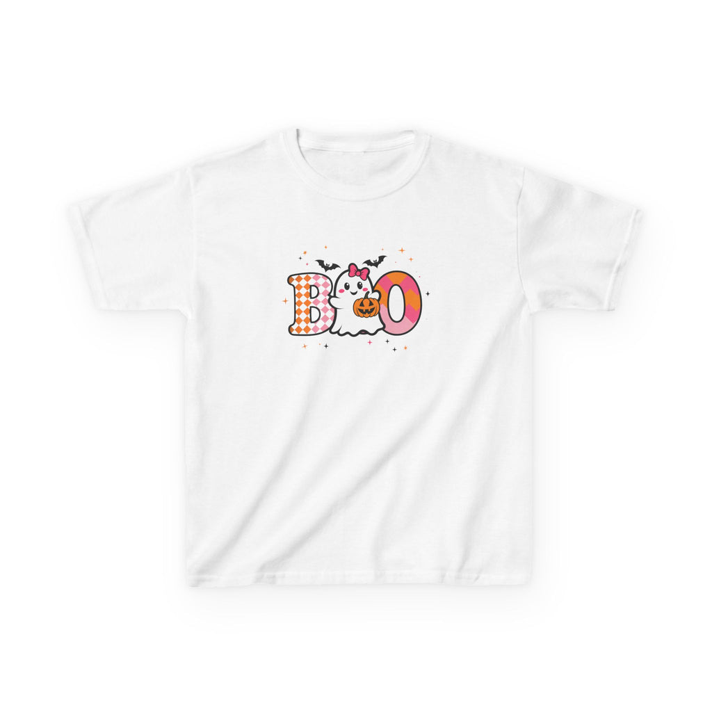 Girls Halloween Boo Ghost Tee