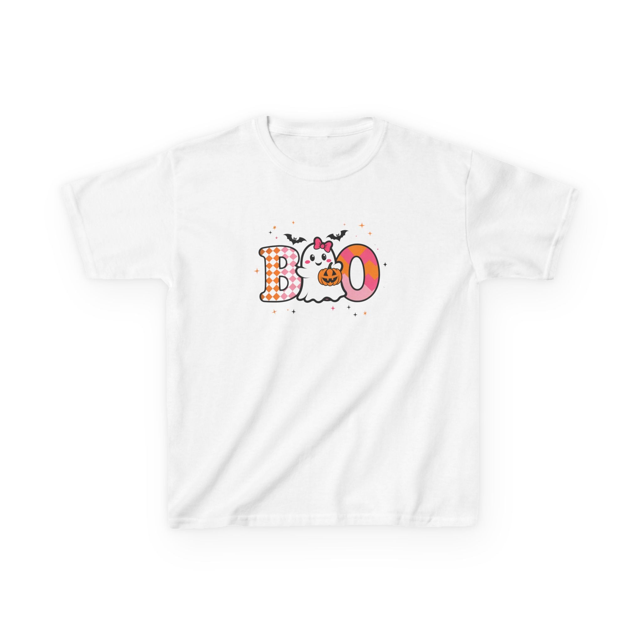 Girls Halloween Boo Ghost Tee