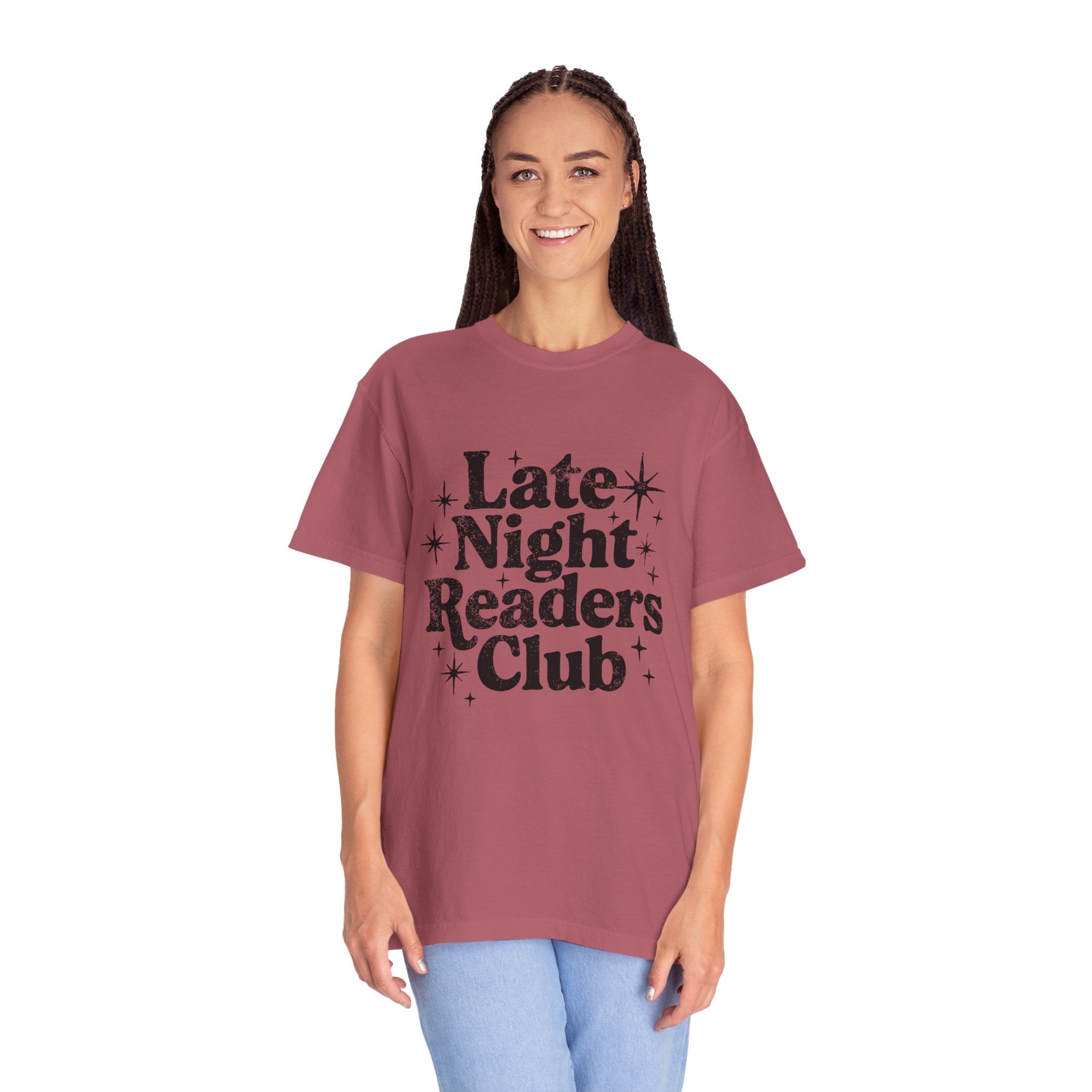 Late Night Readers Club Unisex T-Shirt | Cozy Book Lover's Tee for Night Owls, Perfect Gift for Readers & Bookworms