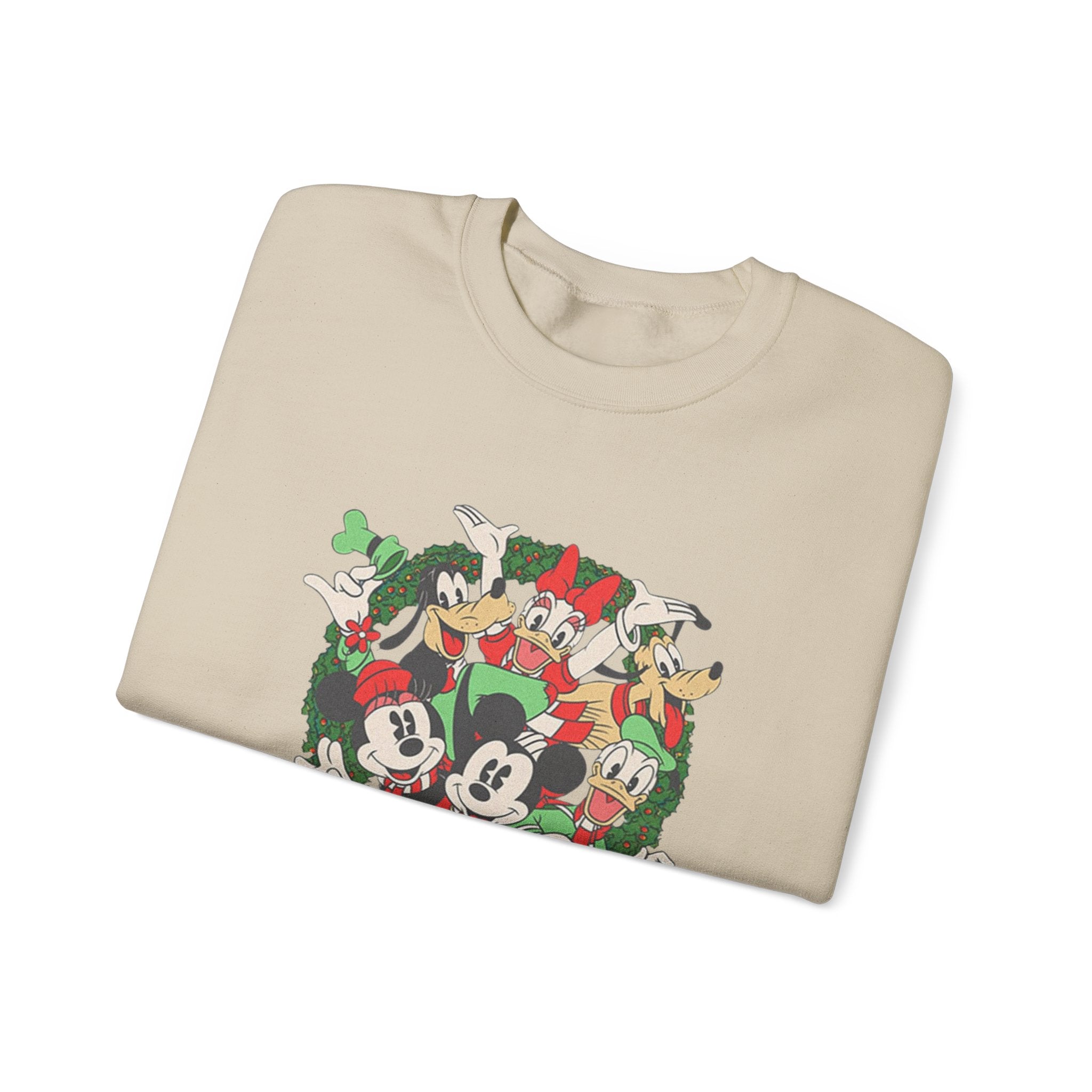 Holiday Crewneck Sweatshirt — Mickey & Friends Christmas Wreath