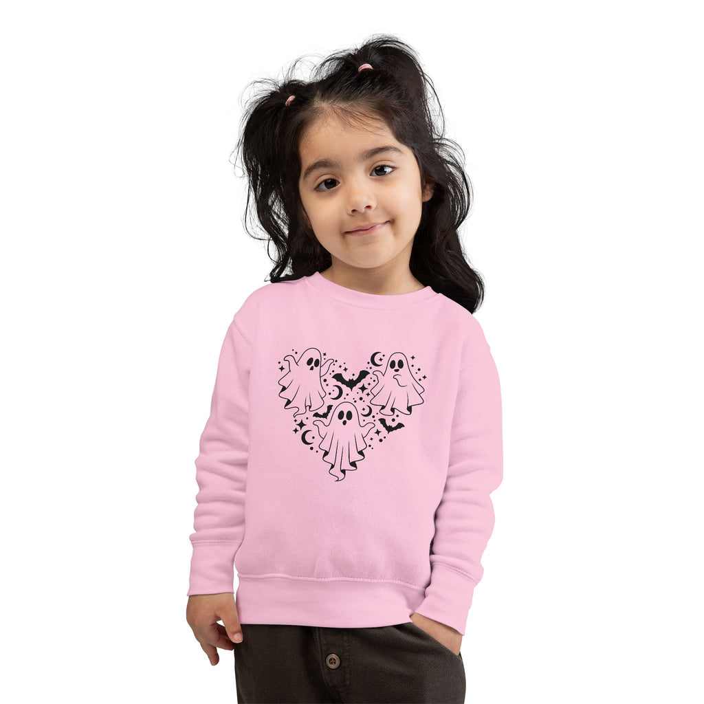 Adorable Ghost Print Toddler Sweatshirt | Cute Halloween Season Wear