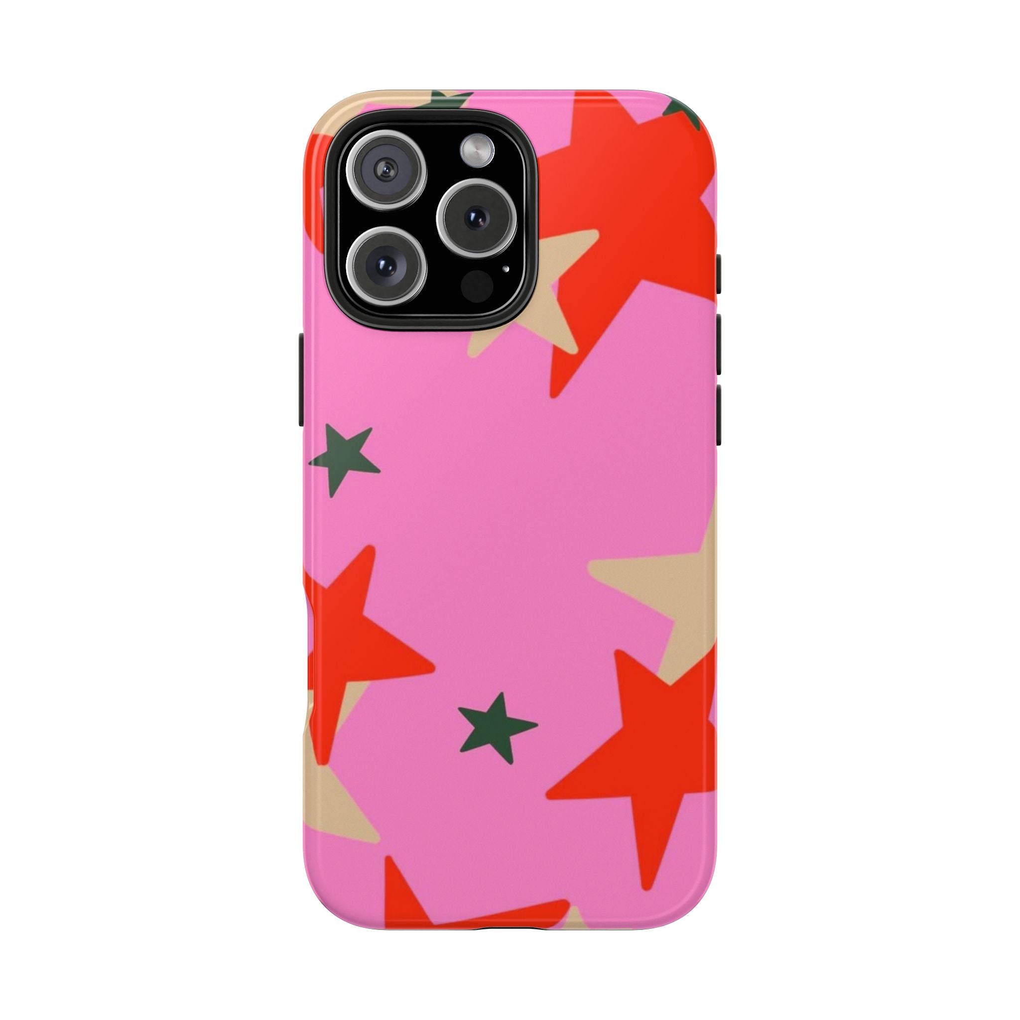 Pink Star Pattern Tough Phone Case