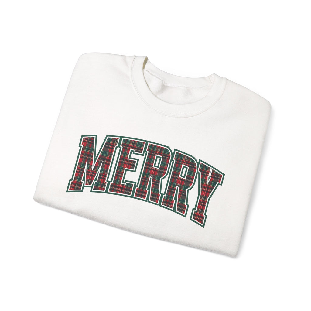 Merry Plaid Crewneck Sweatshirt