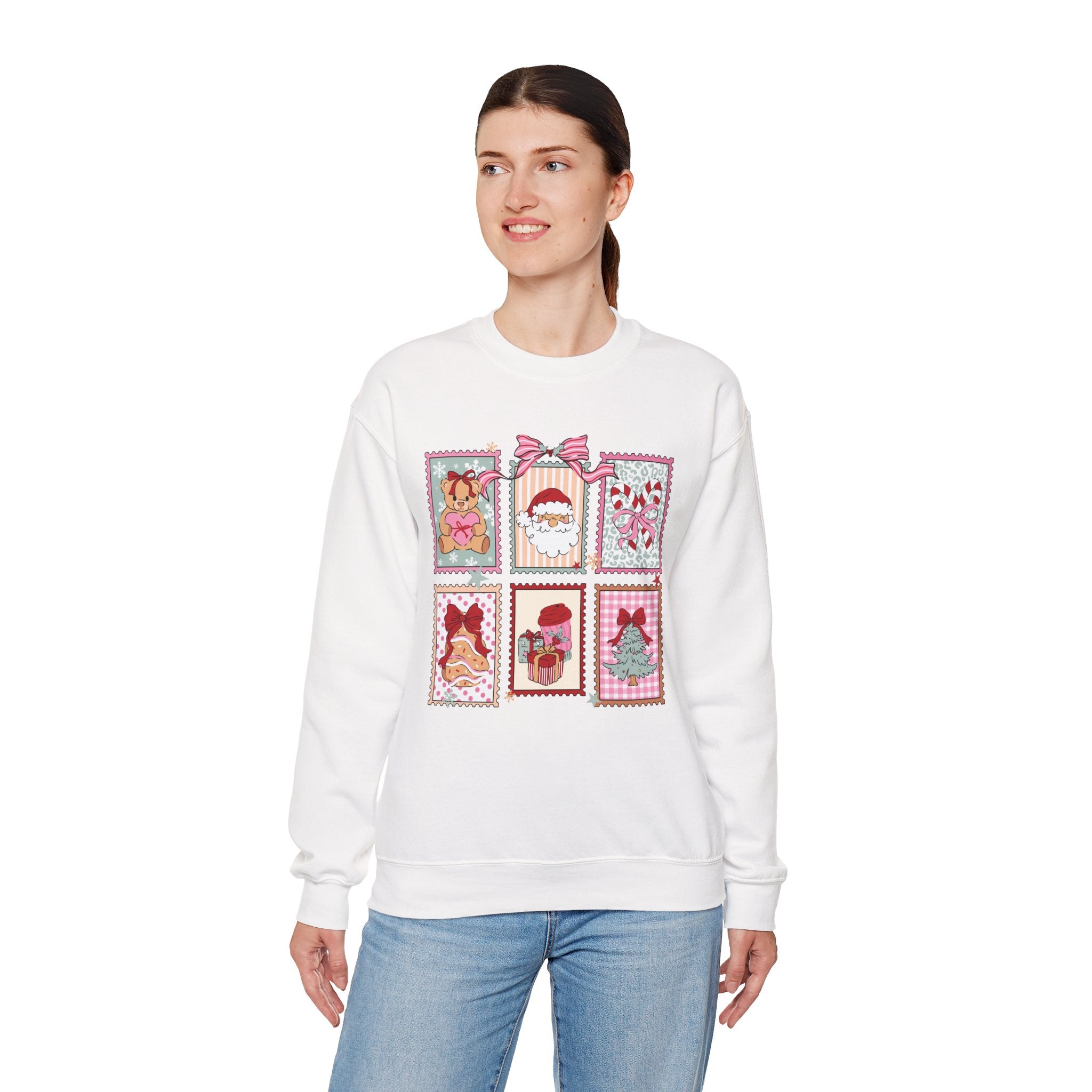 Christmas Stamp Crewneck Sweatshirt