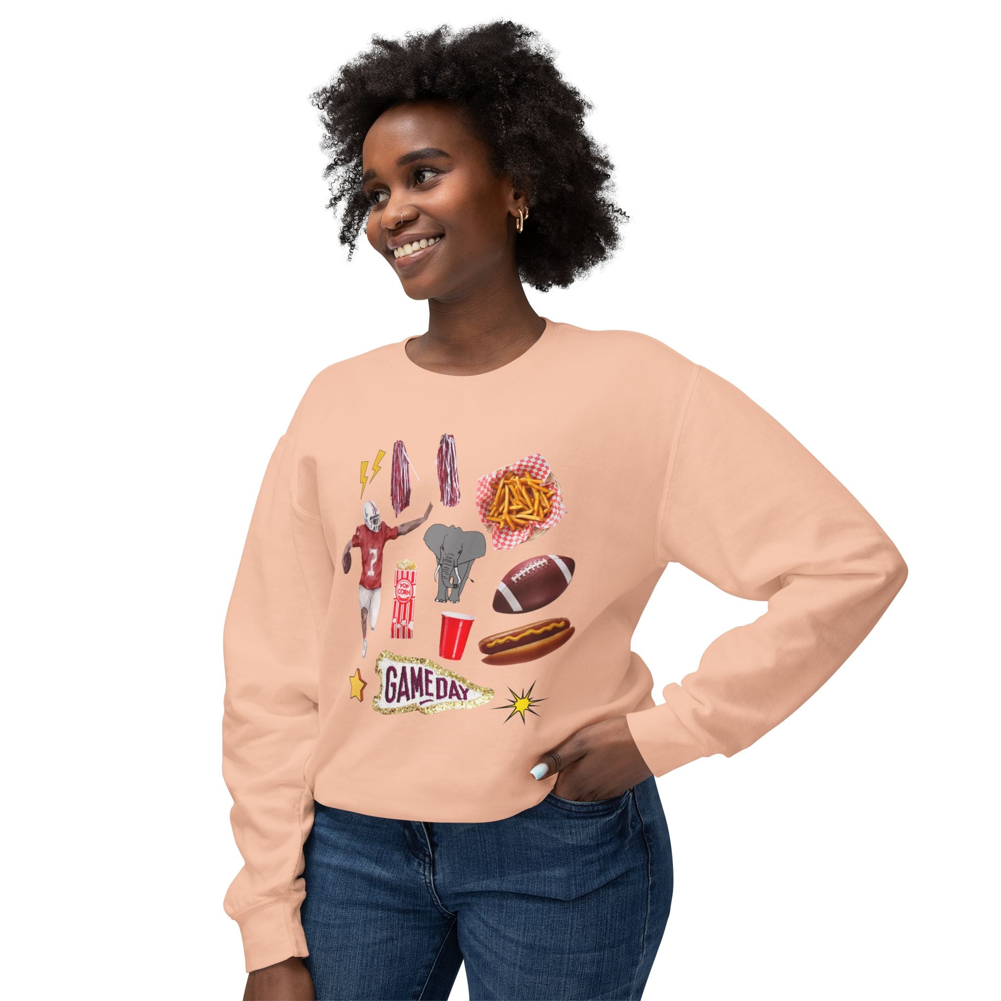 Bama Game Day Lightweight Crewneck Sweatshirt