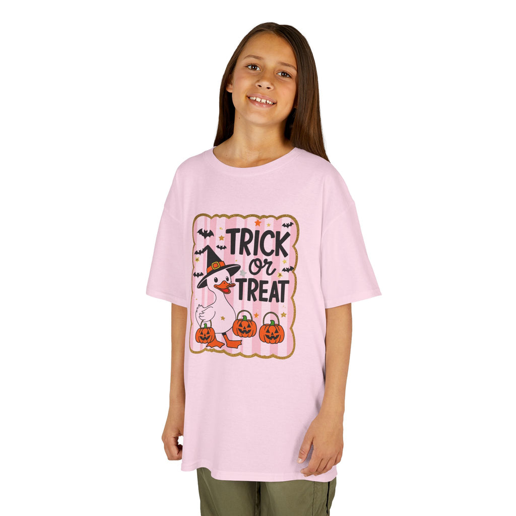 Halloween Trick or Treat Goose Girls Tee