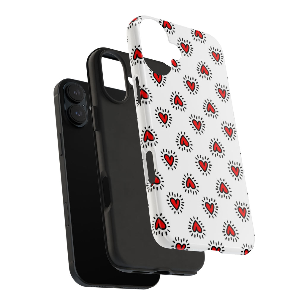 Heart Doodle Tough Phone Case