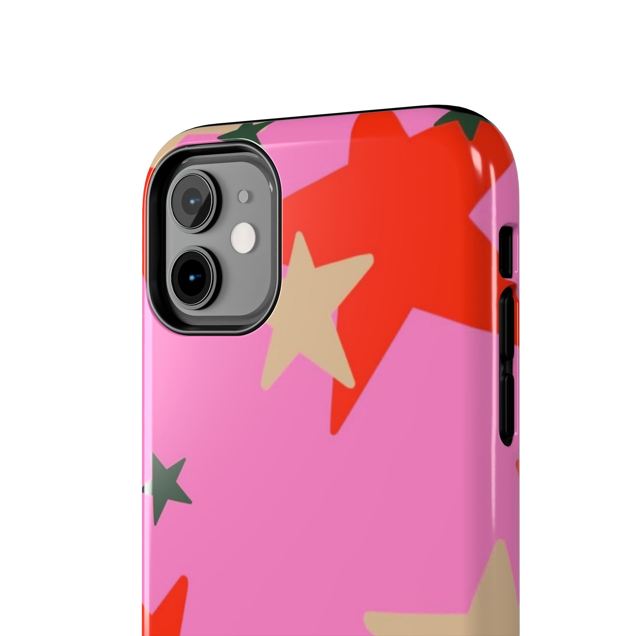 Pink Star Pattern Tough Phone Case