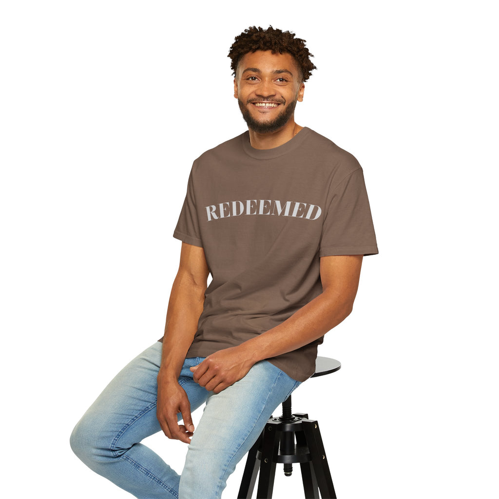 Redeemed Garment-Dyed T-Shirt, Christian Apparel