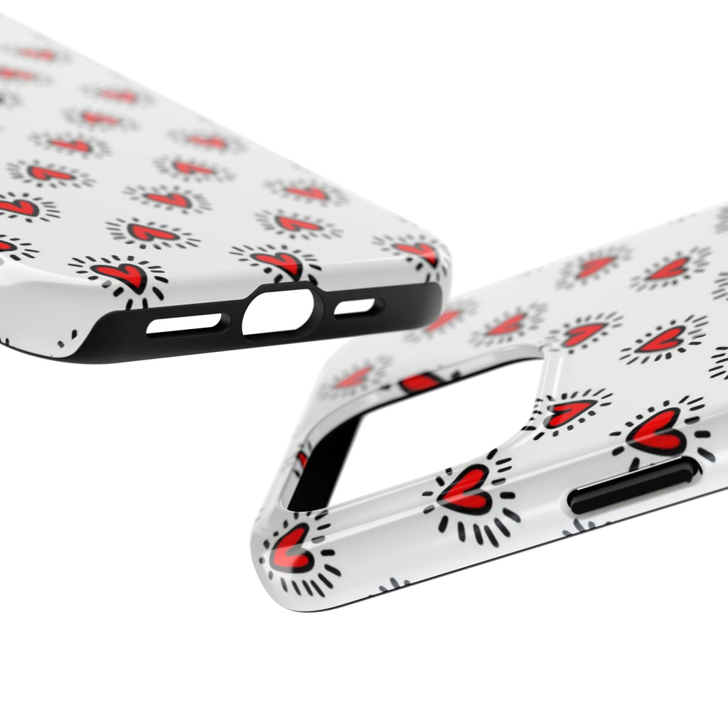 Heart Doodle Tough Phone Case