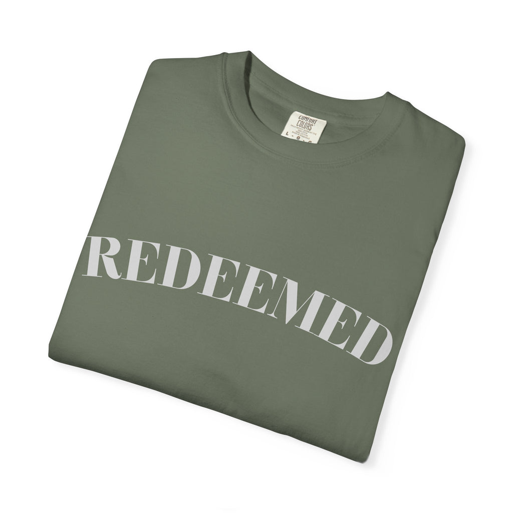 Redeemed Garment-Dyed T-Shirt, Christian Apparel