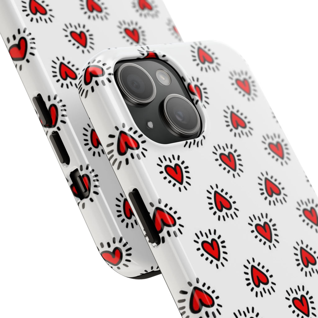 Heart Doodle Tough Phone Case