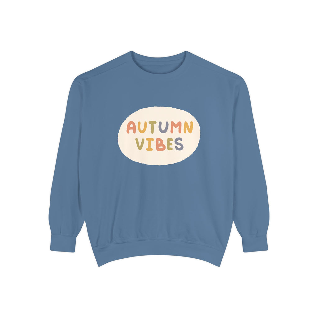 Unisex Autumn Vibes Garment-Dyed Sweatshirt