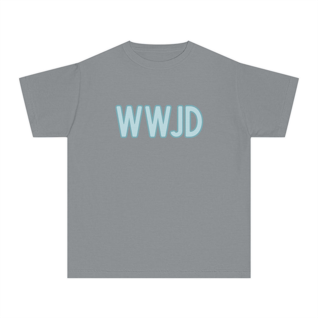 Youth WWJD Midweight Tee for Faith-Inspired Kids
