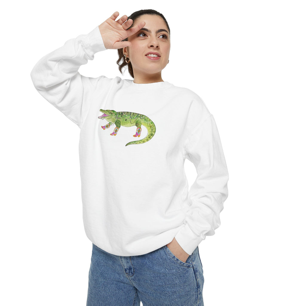 Bead Alligator Graphic Sweatshirt