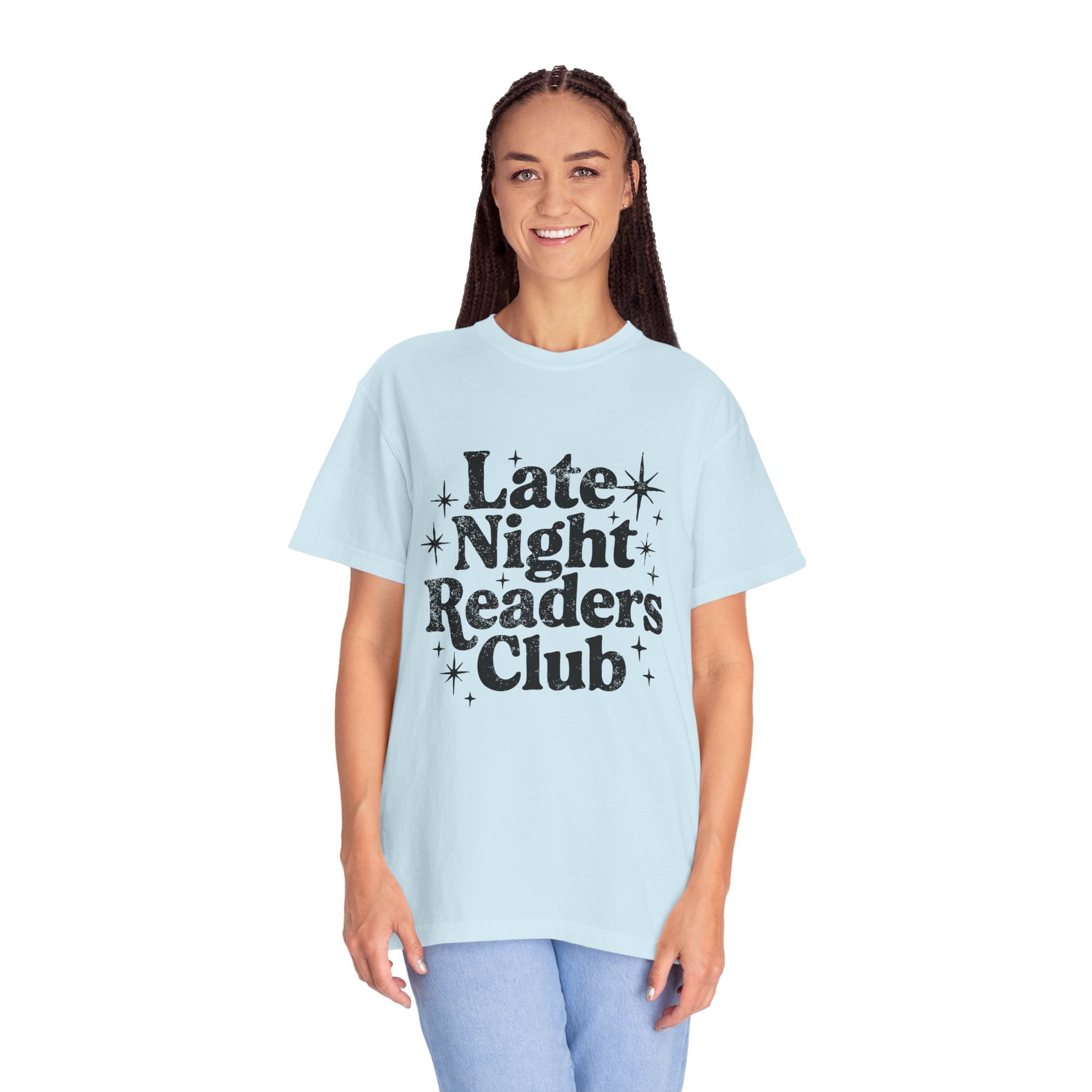 Late Night Readers Club Unisex T-Shirt | Cozy Book Lover's Tee for Night Owls, Perfect Gift for Readers & Bookworms