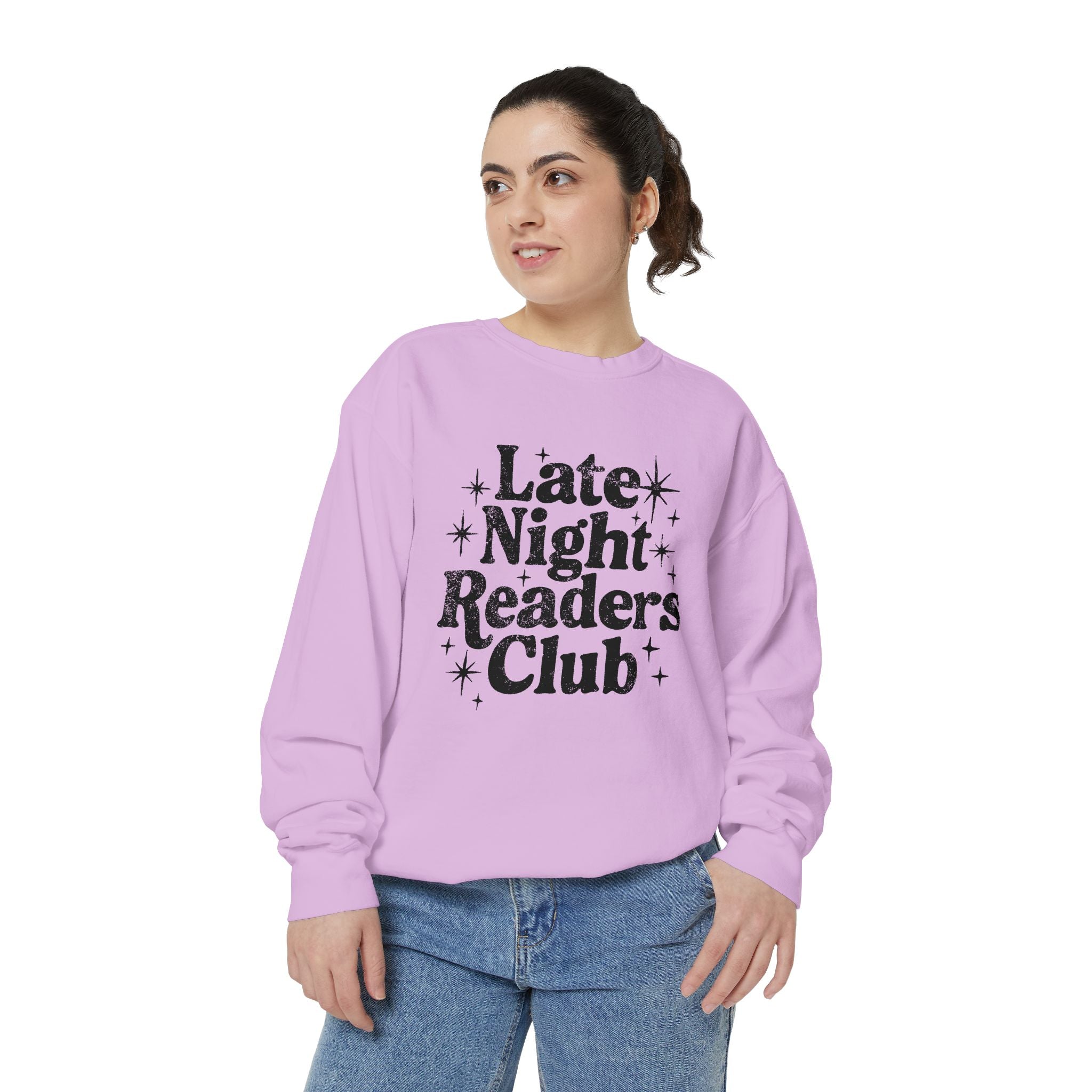 Late Night Readers Club Garment-Dyed Sweatshirt