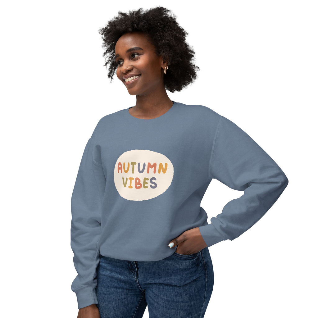 Autumn Vibes Lightweight Crewneck Sweatshirt