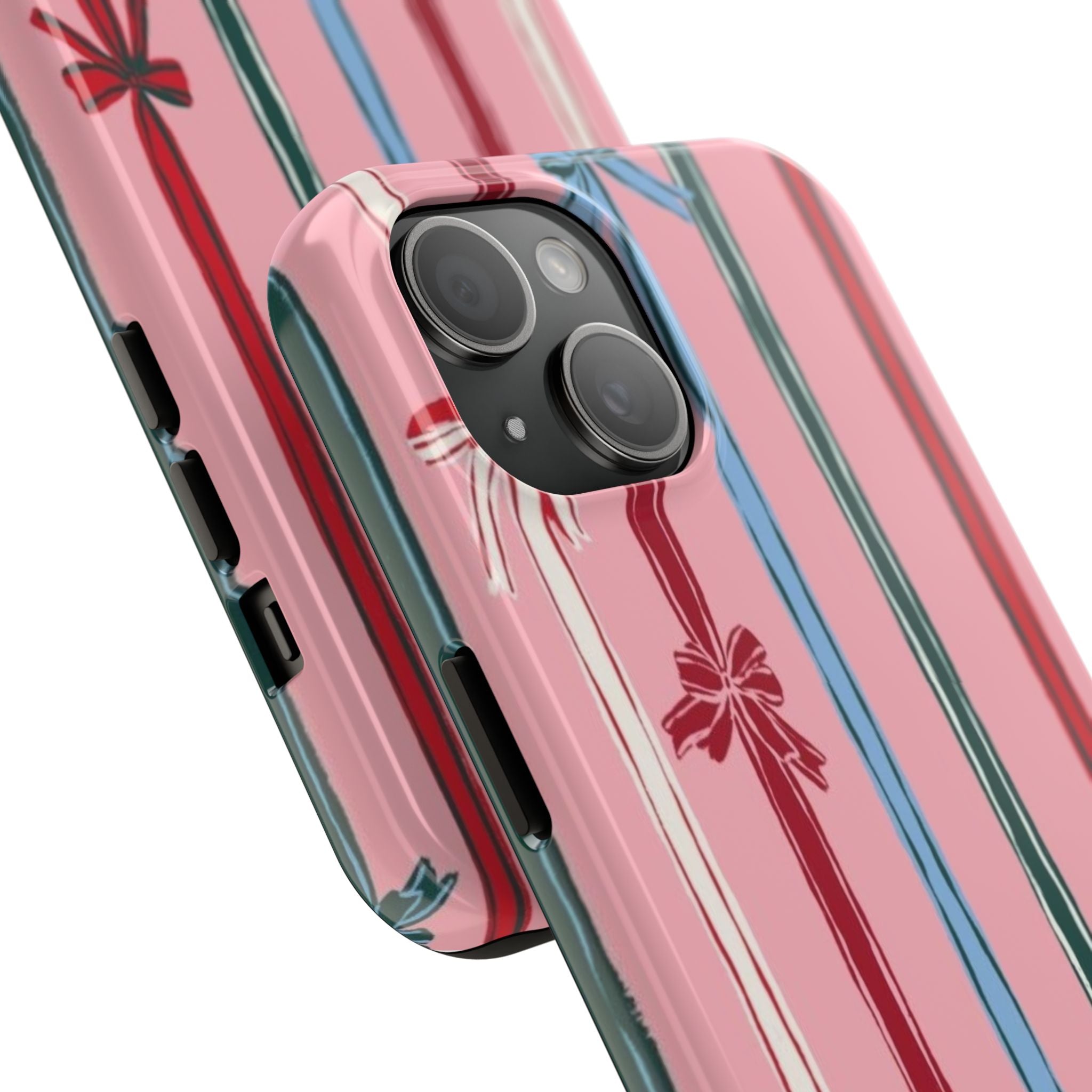 Holiday Bow Pattern Tough Phone Case