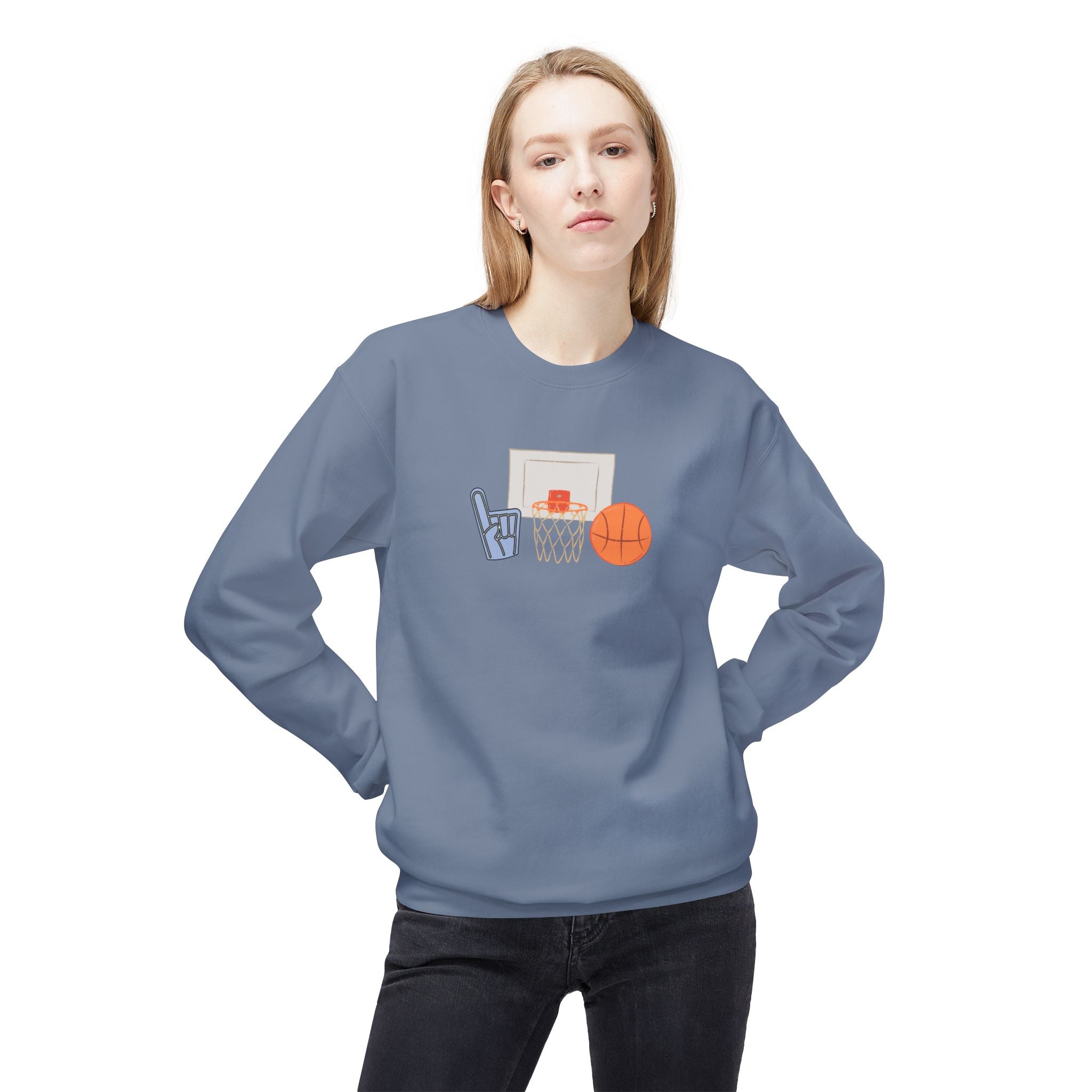 Basketball Fan Crewneck Sweatshirt - Unisex Softstyle Fleece
