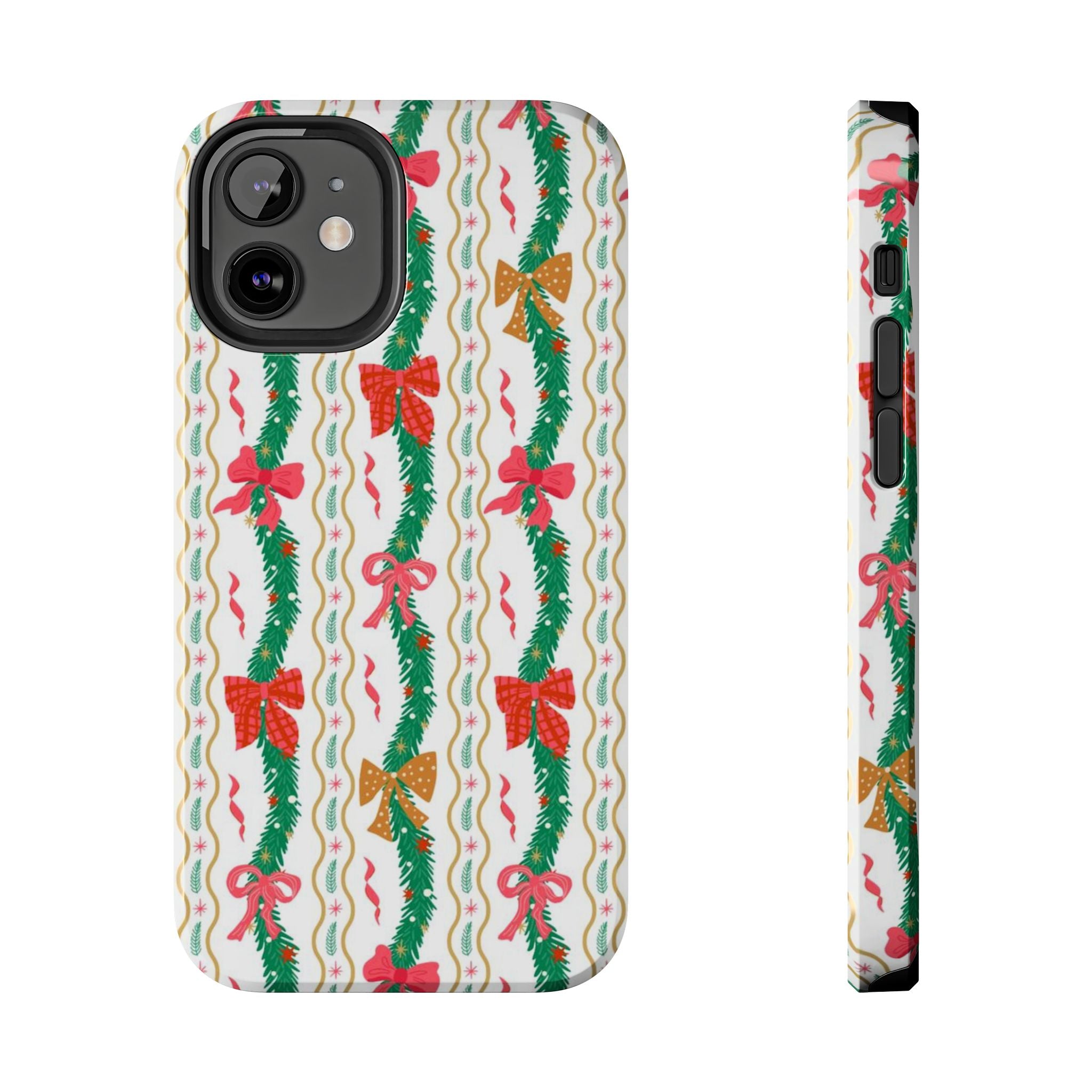 Festive Holiday Phone Cases with Cheerful Bows