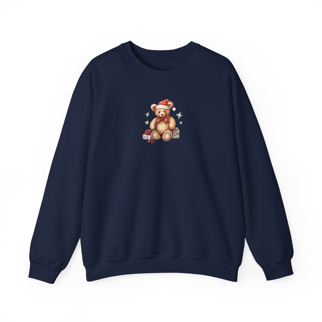 Christmas Teddy Sweatshirt – Cute Santa Bear Holiday Crewneck