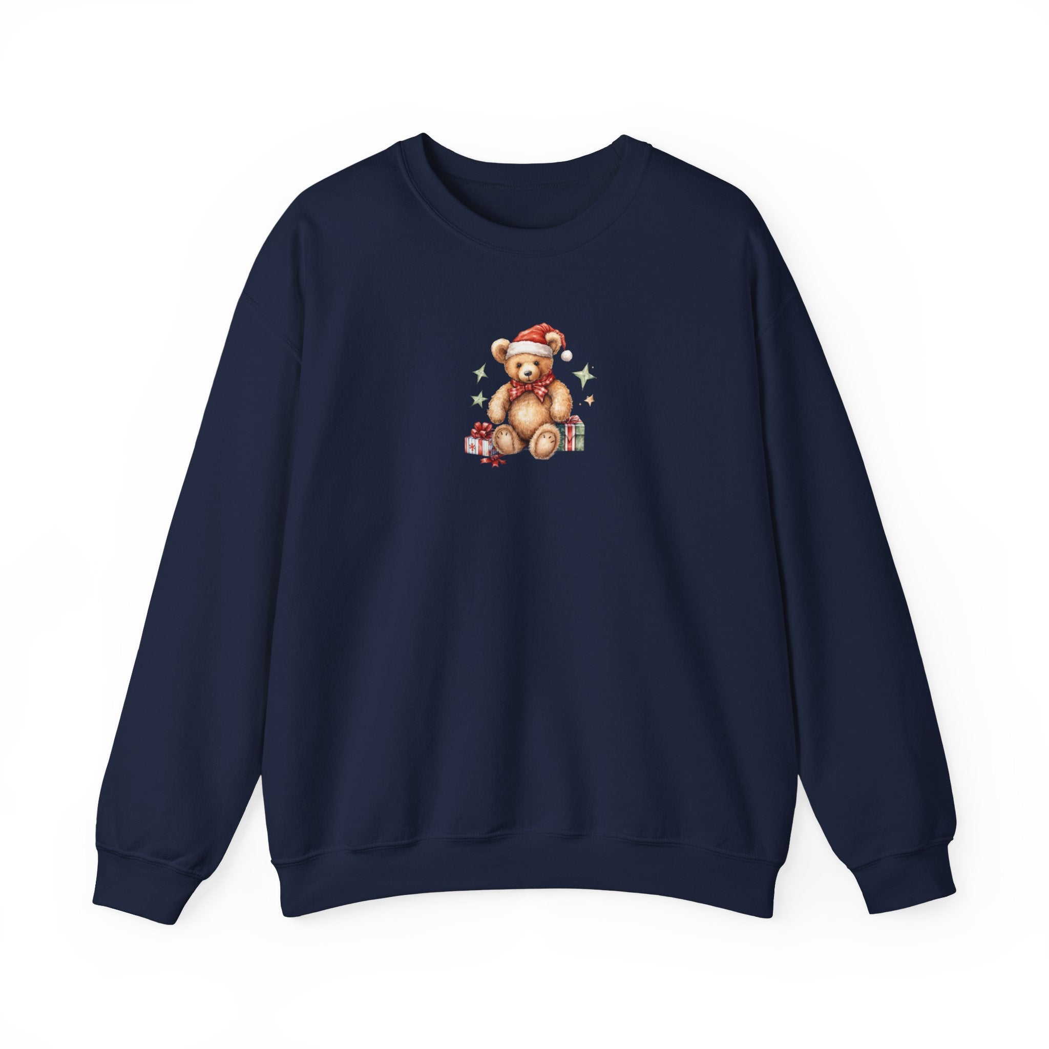 Christmas Teddy Sweatshirt – Cute Santa Bear Holiday Crewneck