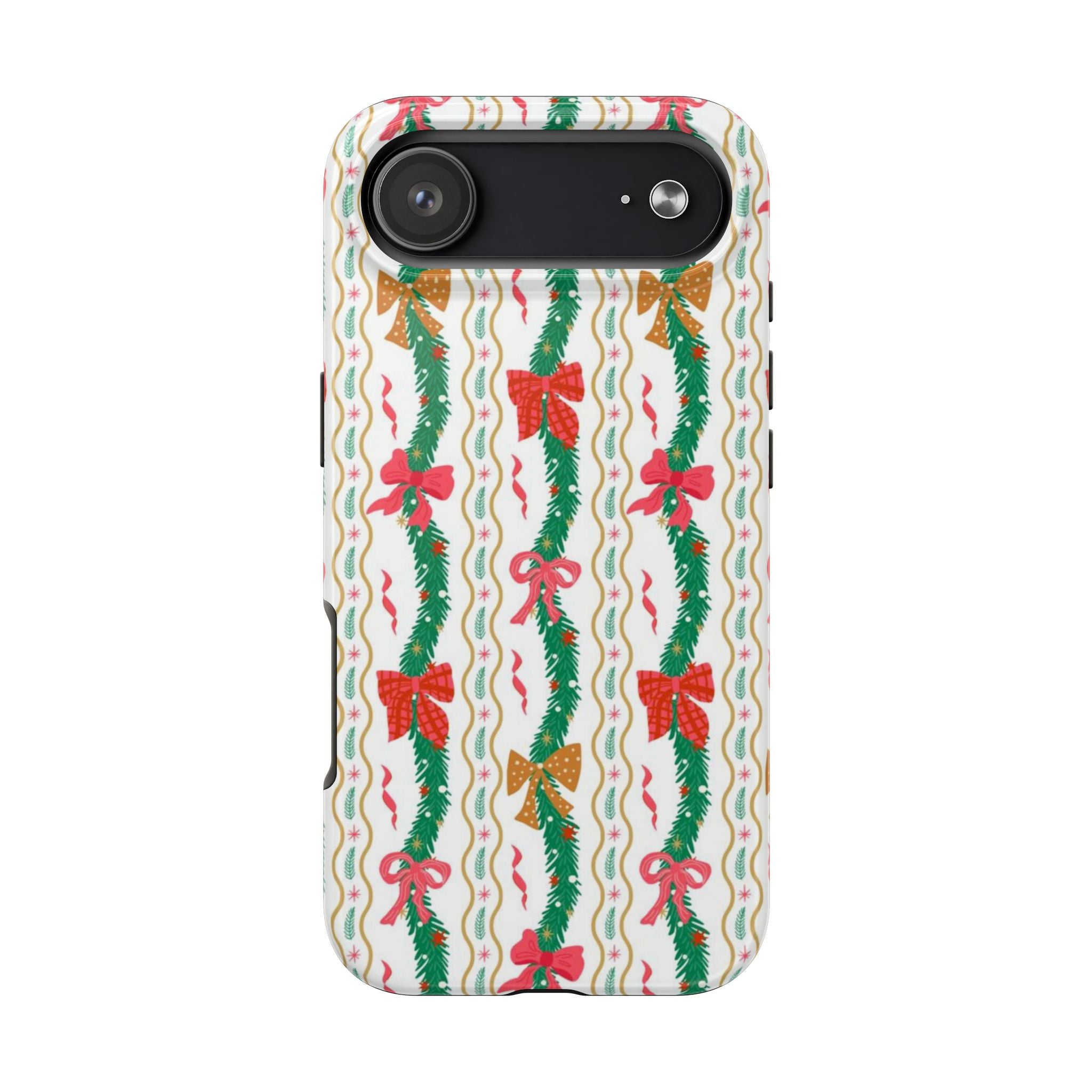 Festive Holiday Phone Cases with Cheerful Bows