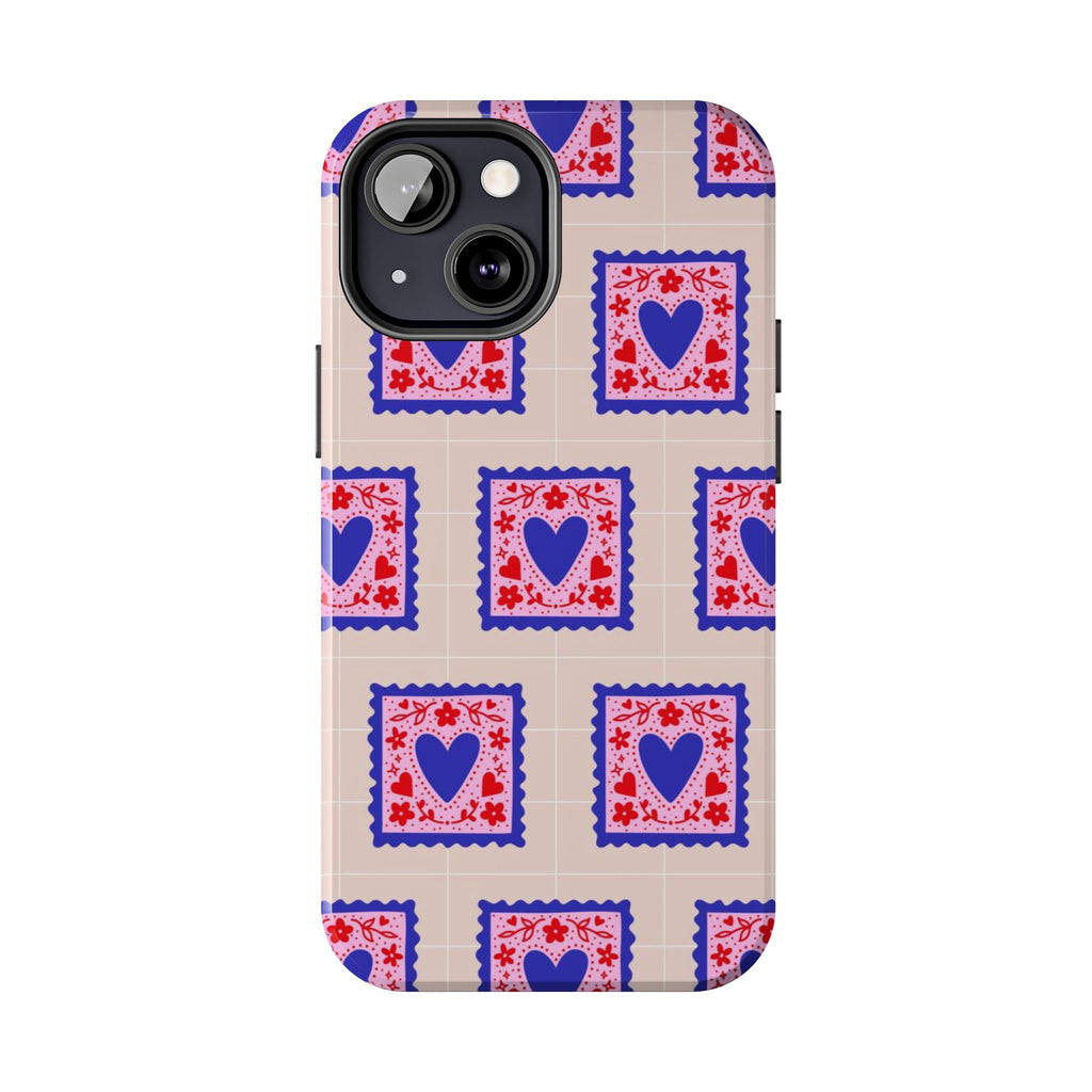 Heart Stamp Tough Phone Case