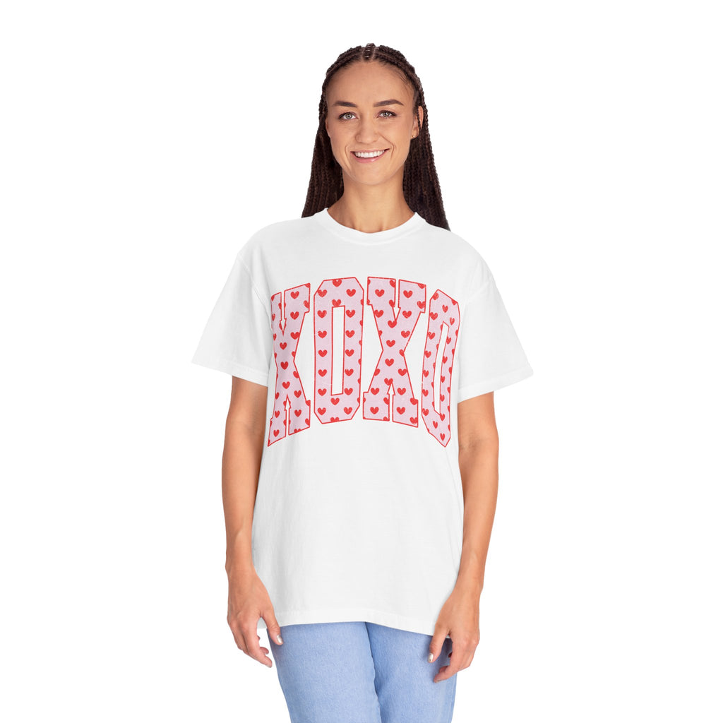 XOXO Heart Pattern T‑Shirt