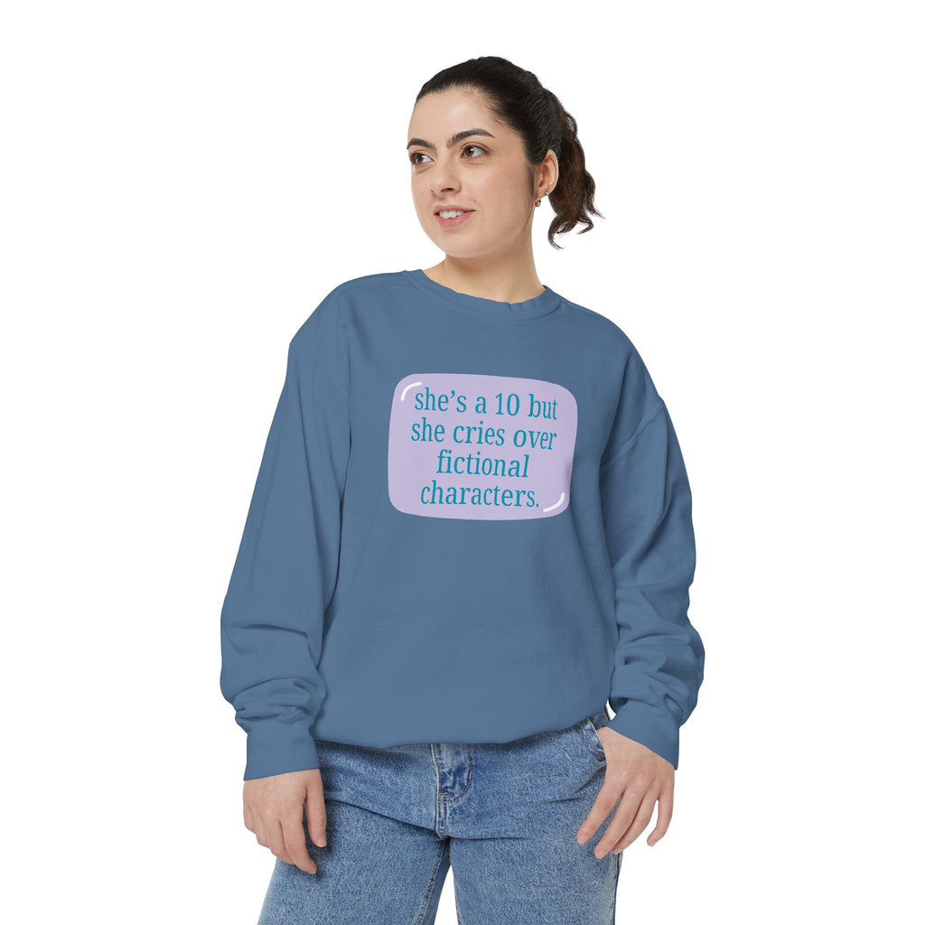 Book Girl Garment-Dyed Sweatshirt
